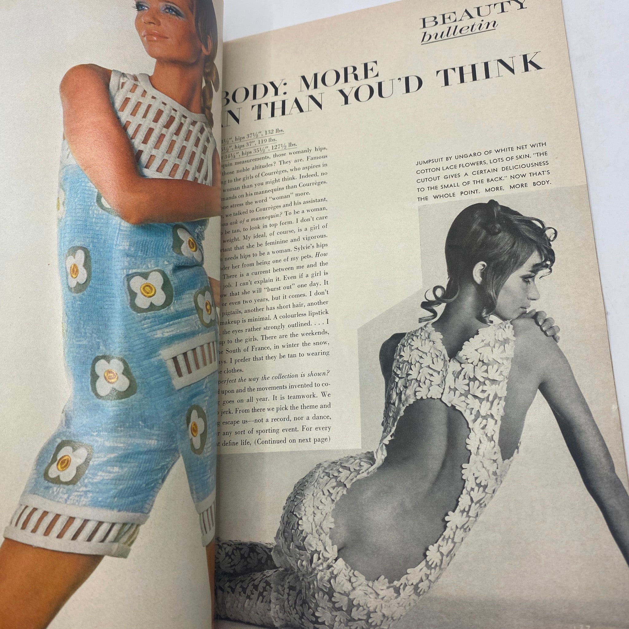 VTG Vogue Magazine November 15 1967 Model Twiggy by Bert Stern No Label