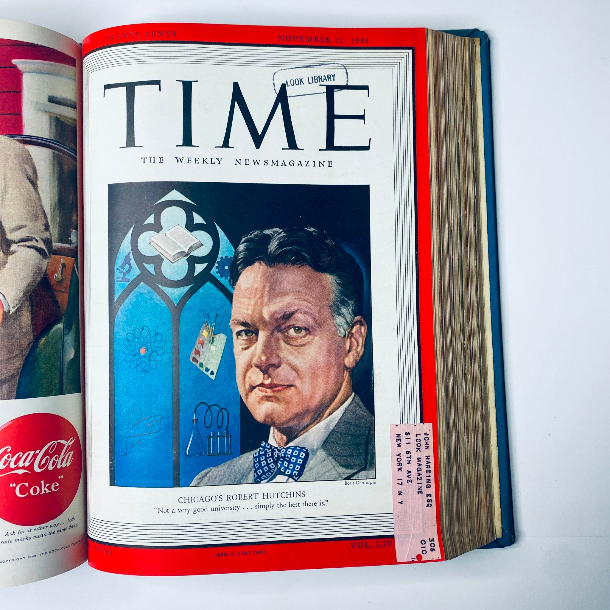 Time Magazine Library Bound Weekly  October 3, 1949 - December 26, 1949