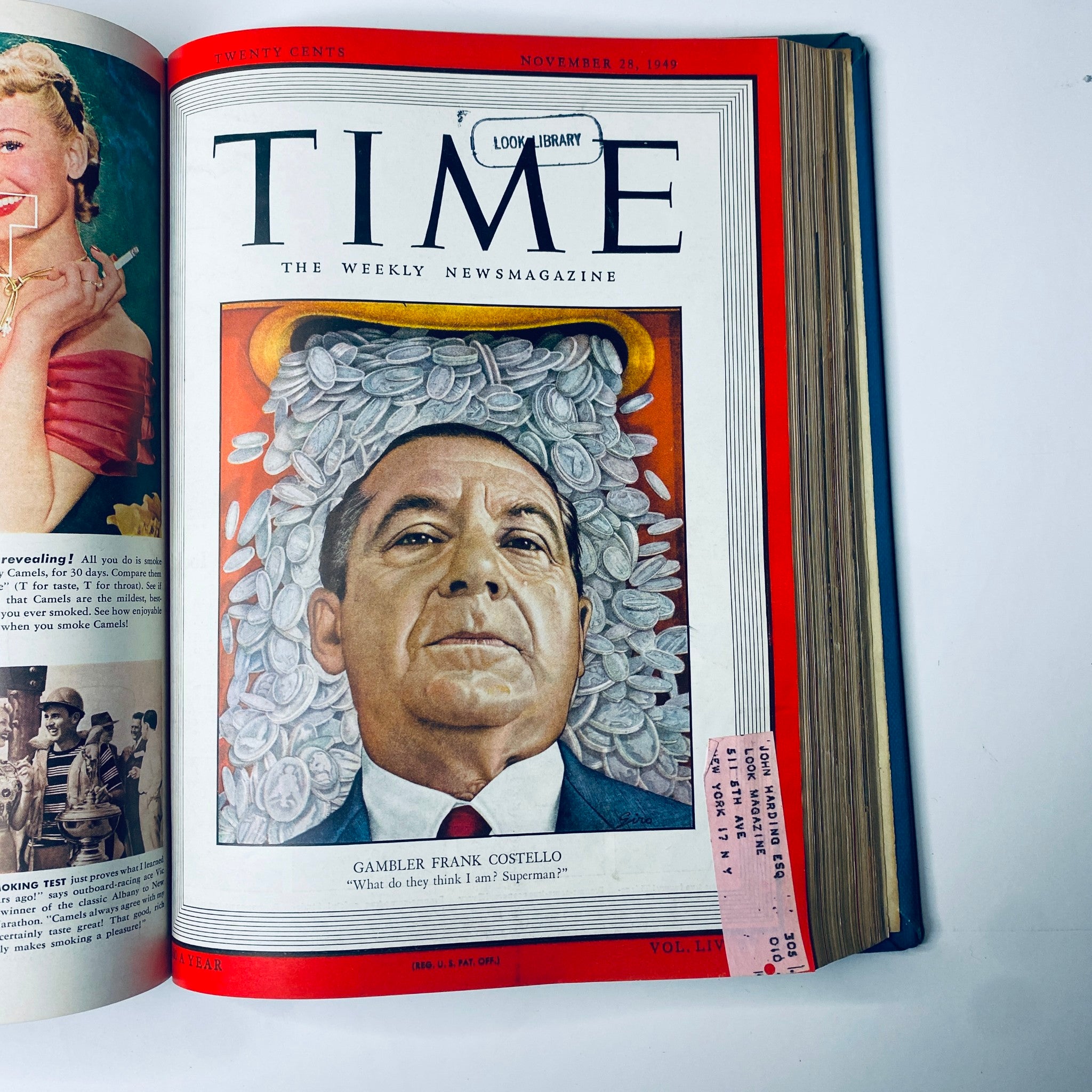 Time Magazine Library Bound Weekly  October 3, 1949 - December 26, 1949