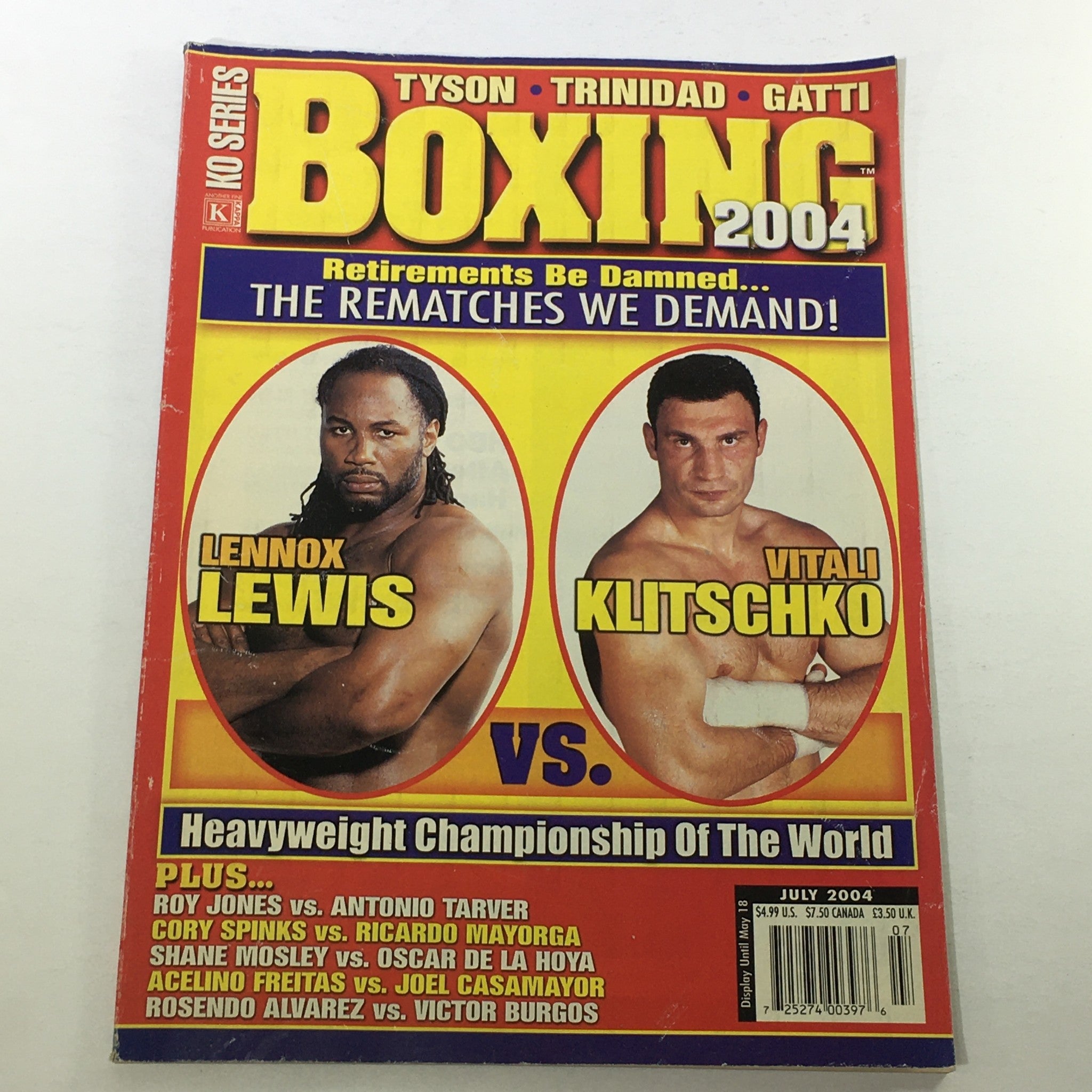 KO Series World Boxing Magazine July 2004 - Lennox Lewis vs Vitali Klitschko