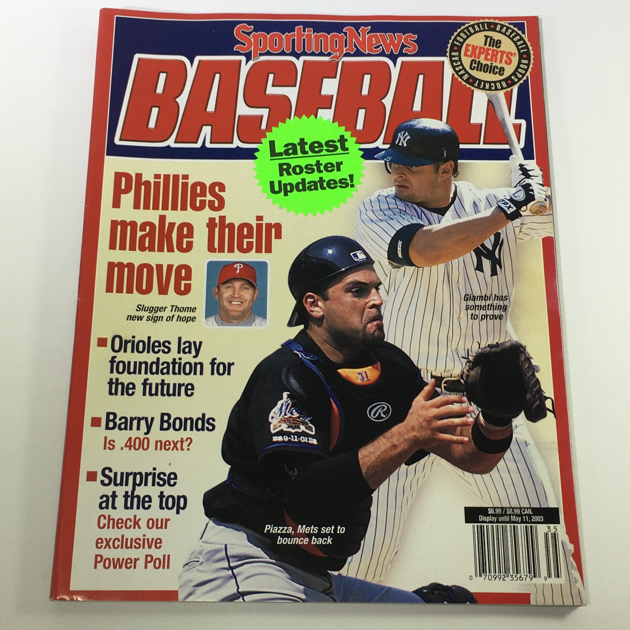 Sporting News Baseball Magazine May 2003 - Mike Piazza / Jason Giambi / No Label