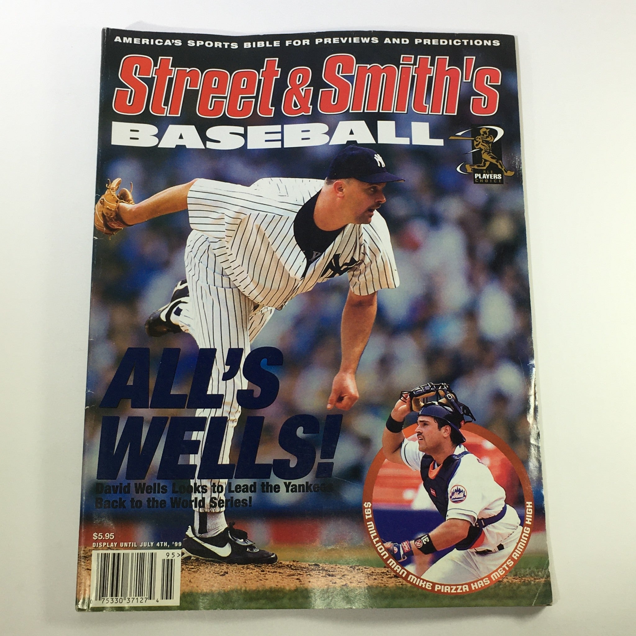 VTG Street & Smith's Baseball Magazine July 1999 - Mike Piazza / David Wells