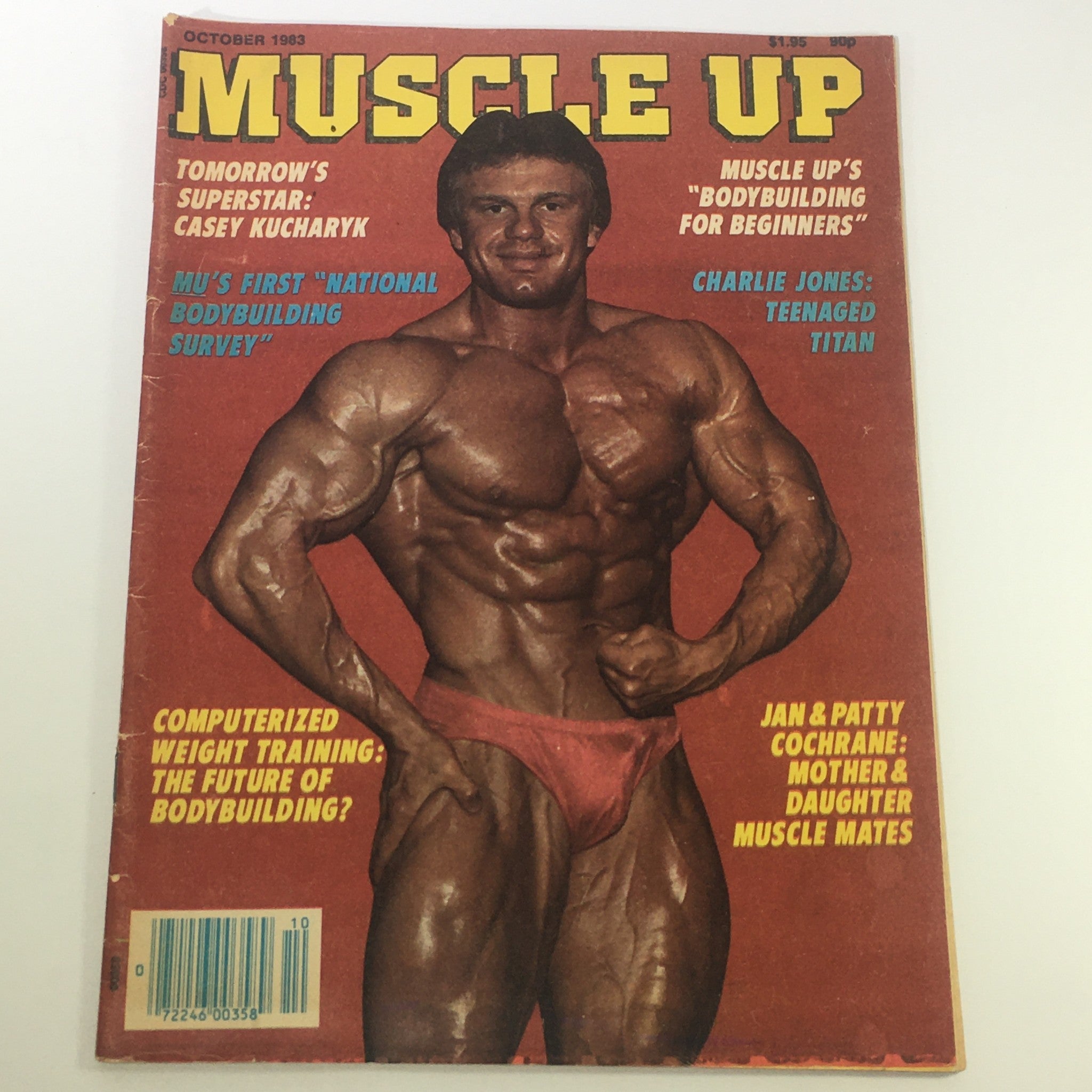 VTG Muscle Up Magazine October 1983 - Charlie Jones / Case Kucharyk / Newsstand