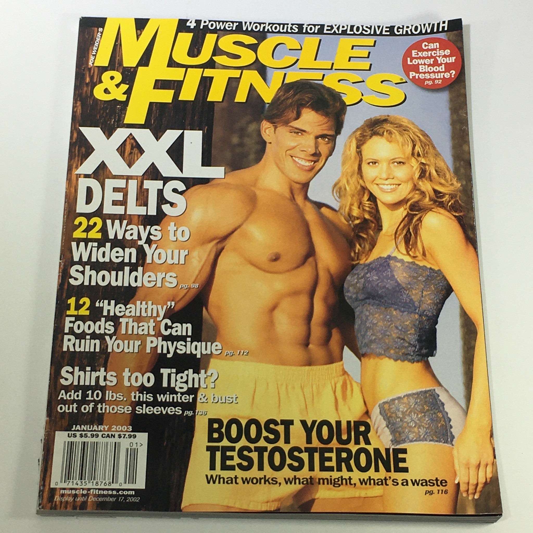 Joe Weider's Muscle & Fitness Magazine January 2003 - XXL Delts / Newsstand