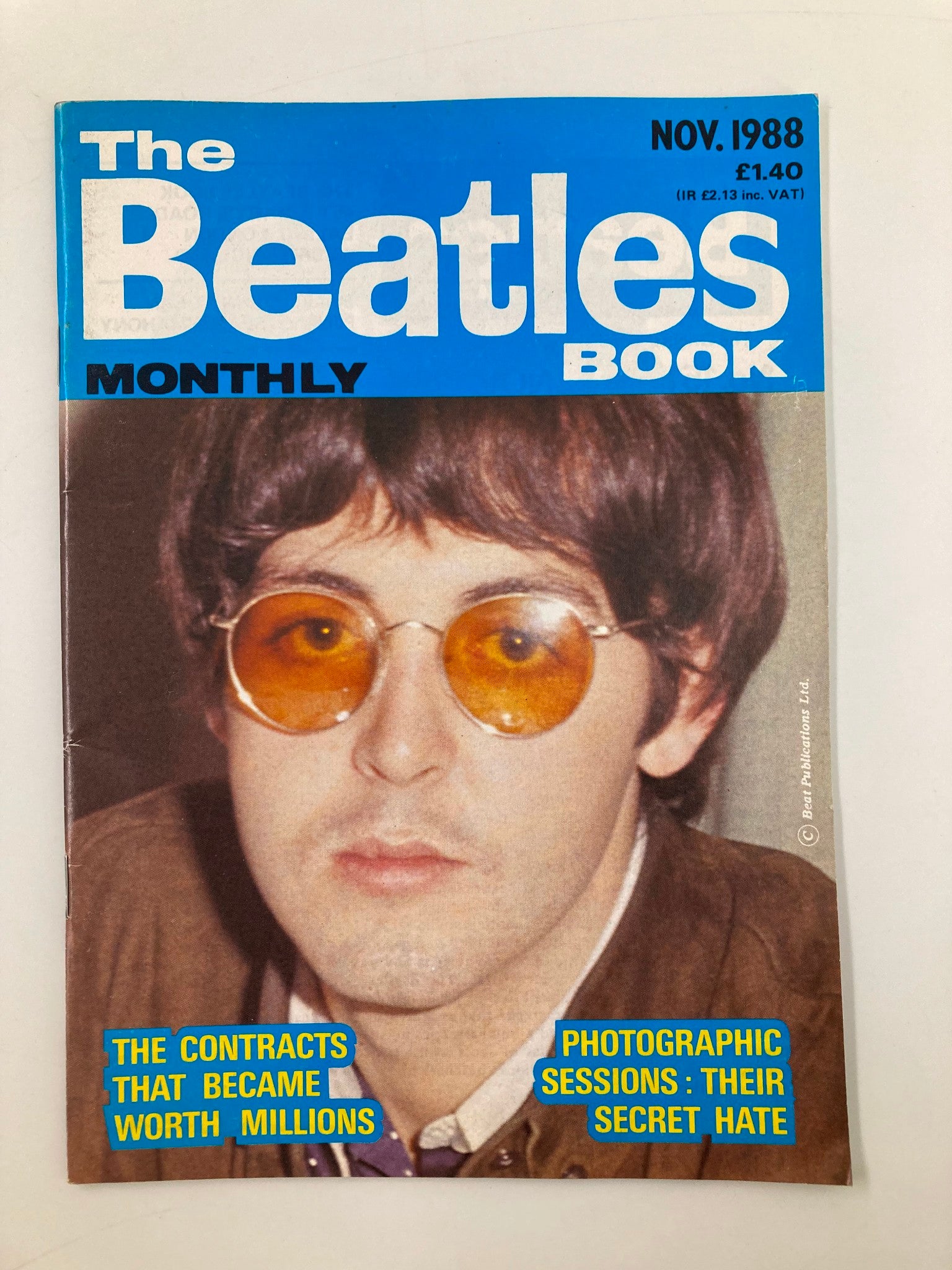 The Beatles Book Monthly Magazine November 1988 No. 151 Paul McCartney No Label