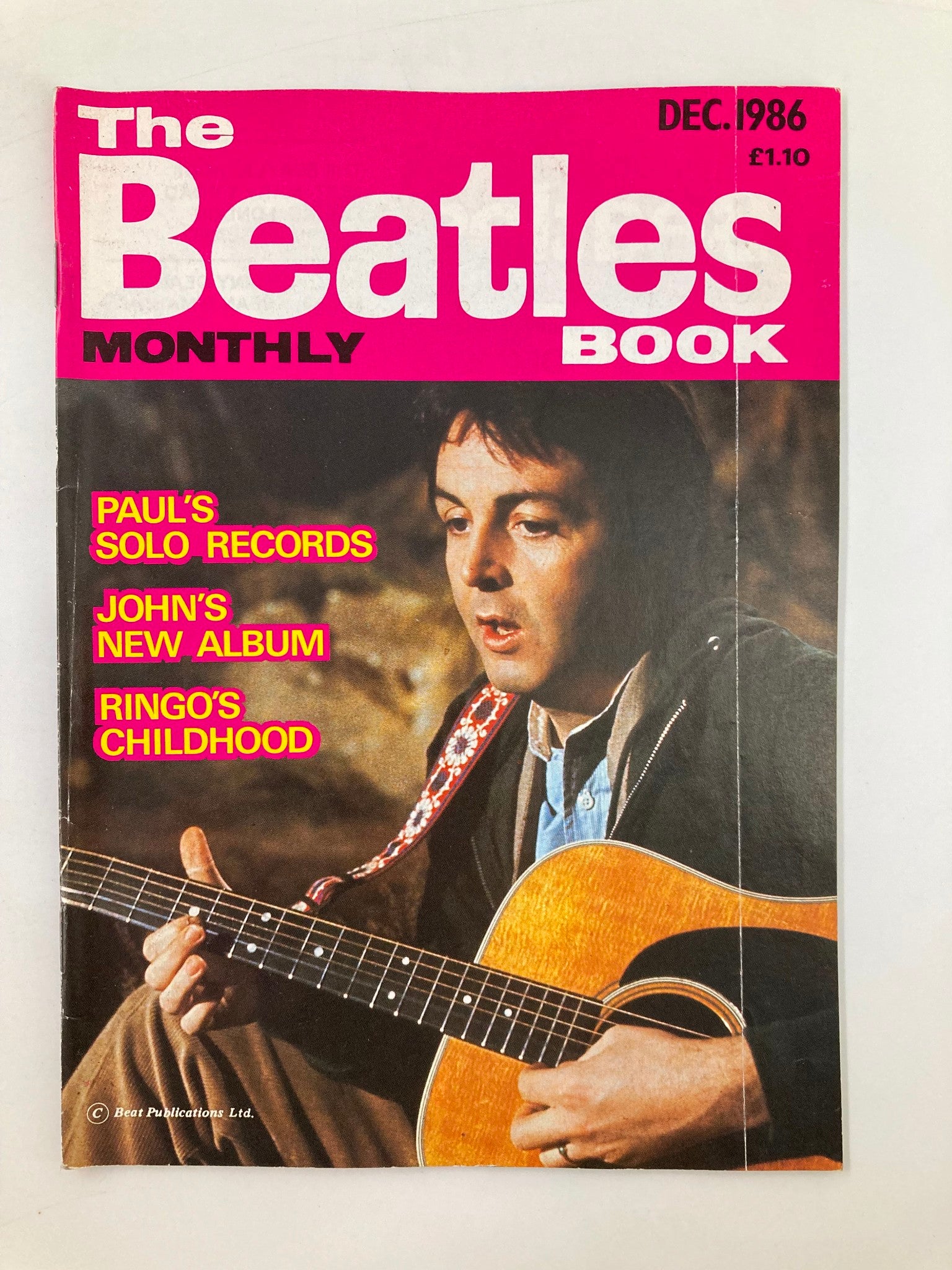 The Beatles Book Monthly Magazine December 1986 #128 Paul McCartney No Label