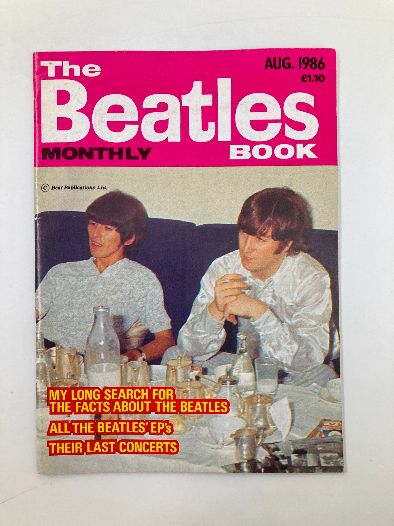 The Beatles Book Monthly Magazine August 1986 #124 Their Last Concert No Label