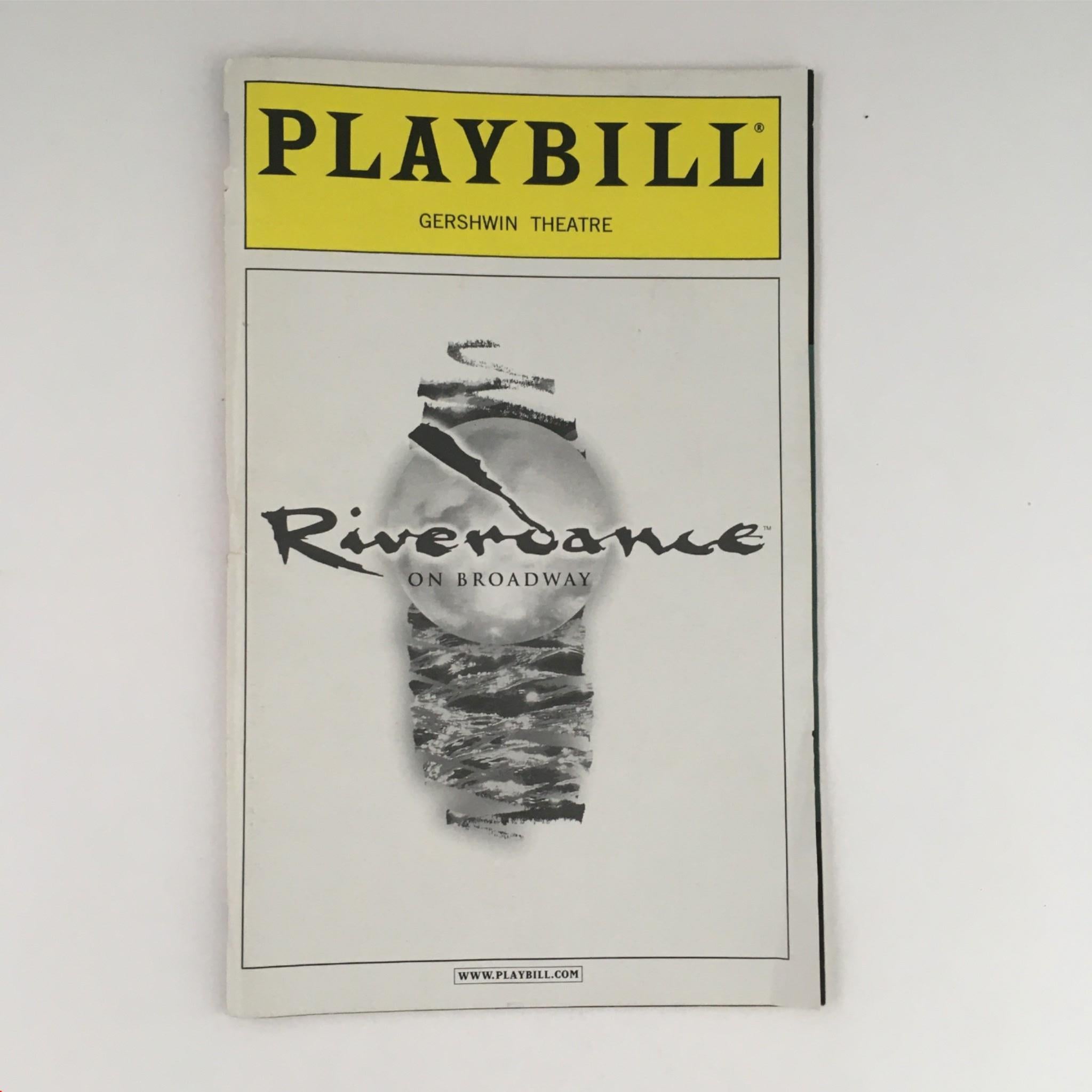 2001 Playbill Riverdance on Broadway Pat Roddy Eileen Martin at Gershwin Theatre