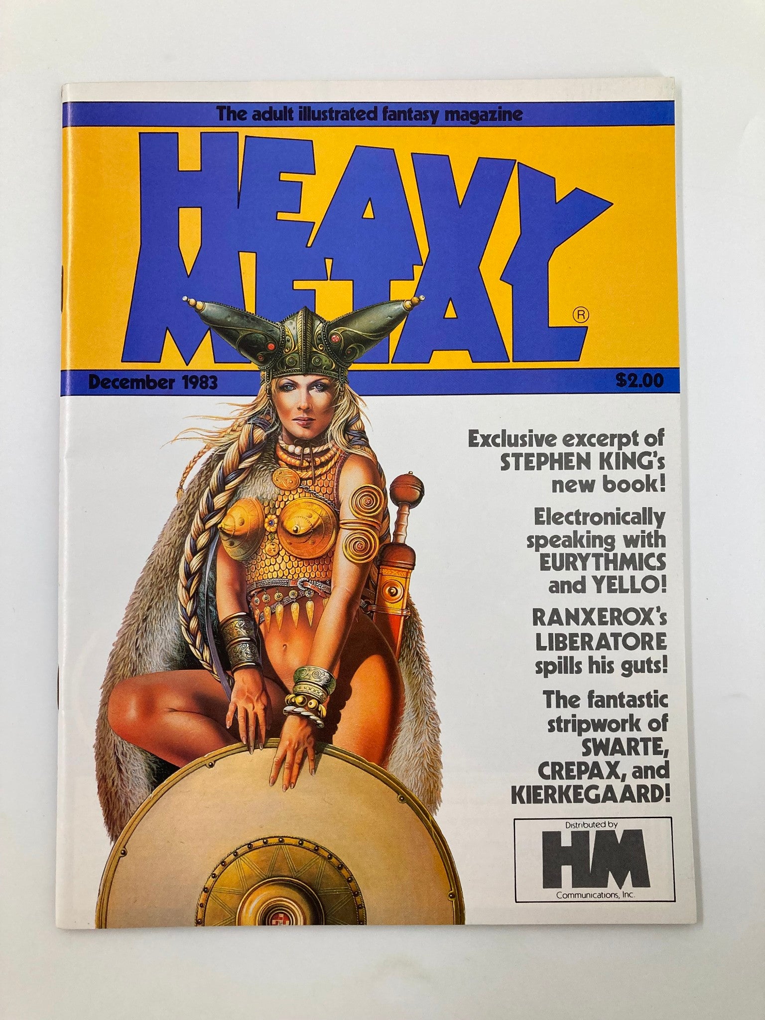 VTG Heavy Metal Magazine December 1983 Valentina the Pirate Near Mint NM