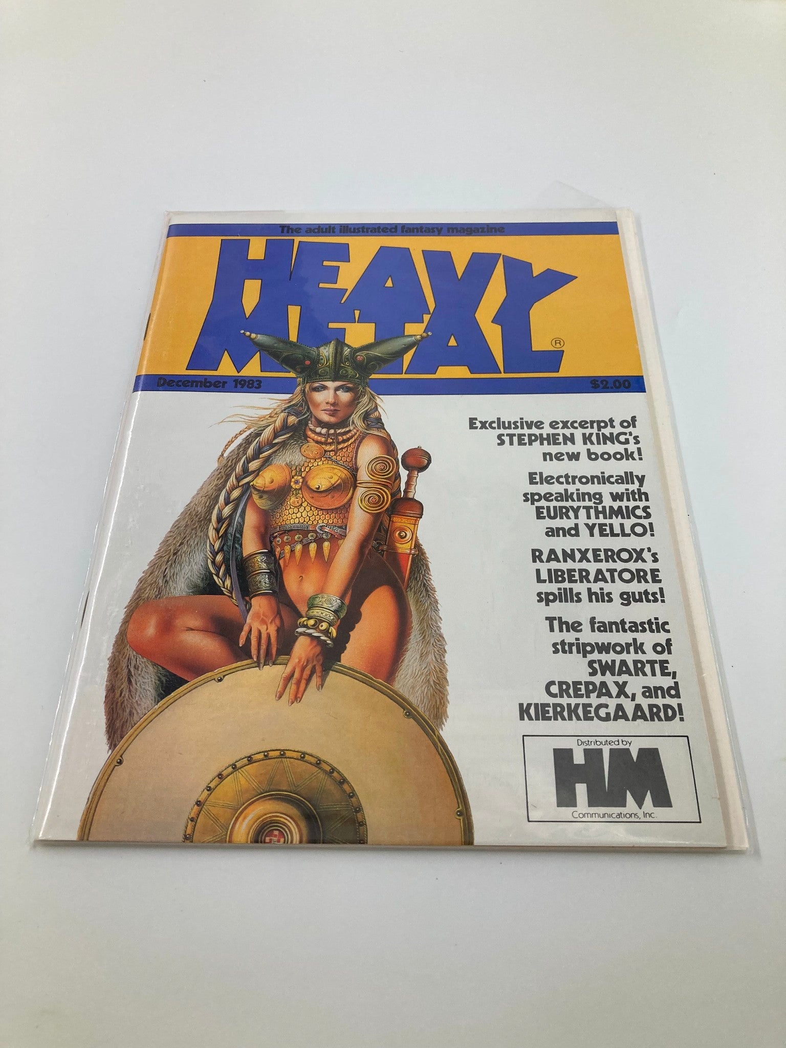 VTG Heavy Metal Magazine December 1983 Valentina the Pirate Near Mint NM