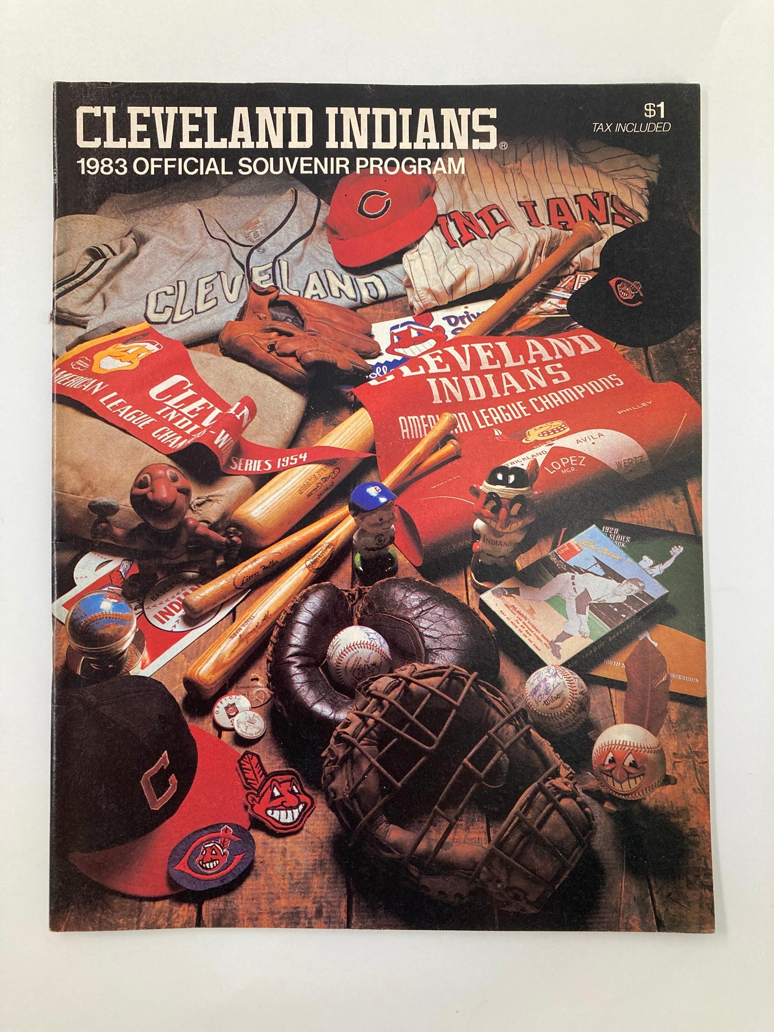 1983 MLB Cleveland Indians vs Toronto Blue Jays Official Souvenir Program