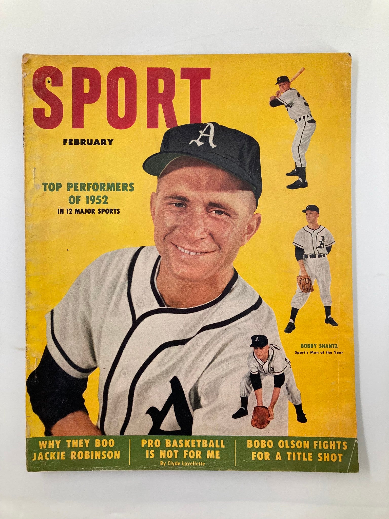 VTG Sport Magazine February 1953 Bobby Shantz Sportsman of the Year No Label