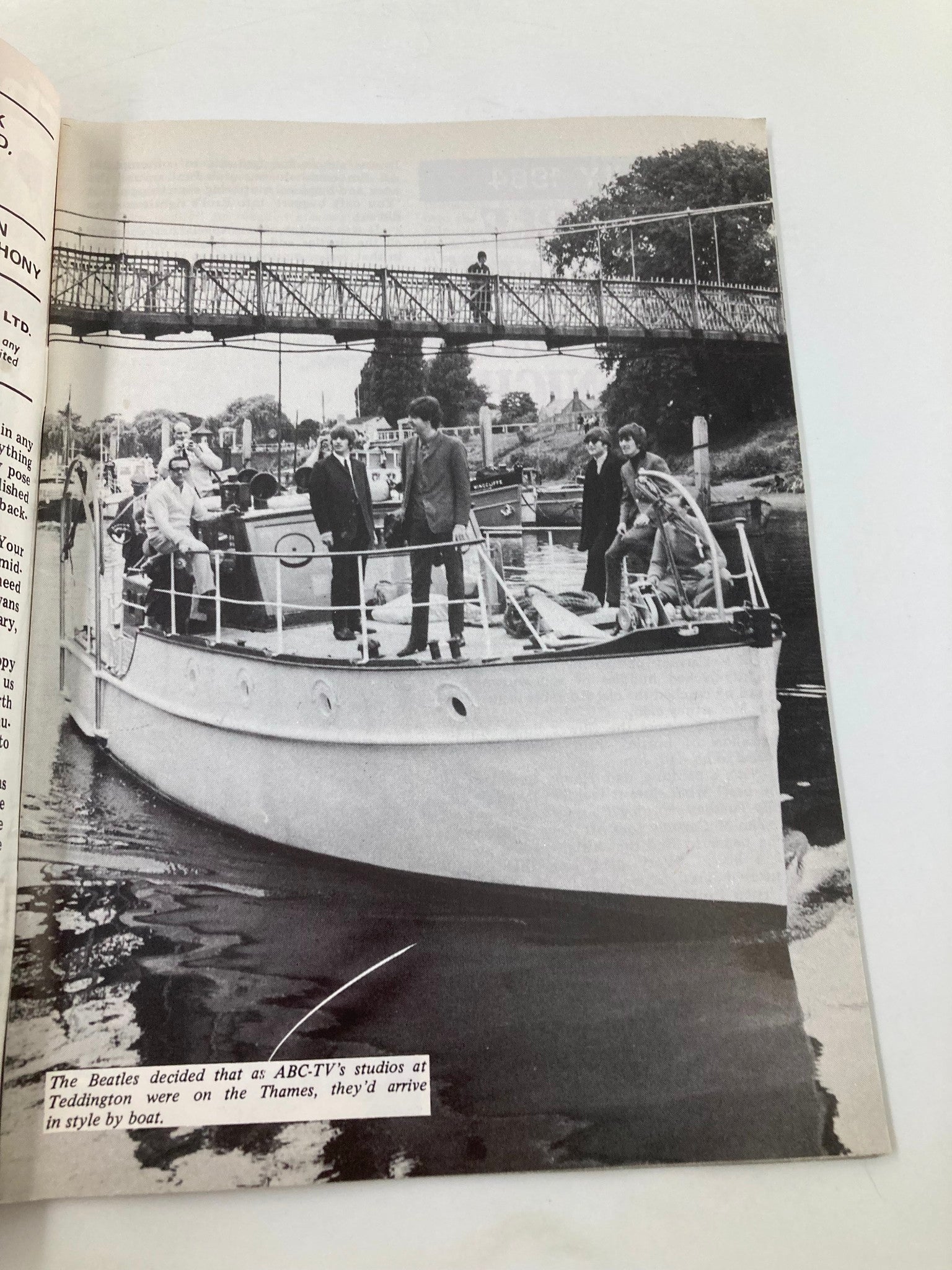 The Beatles Book Monthly Magazine August 1984 The Beatles on the Thames No Label