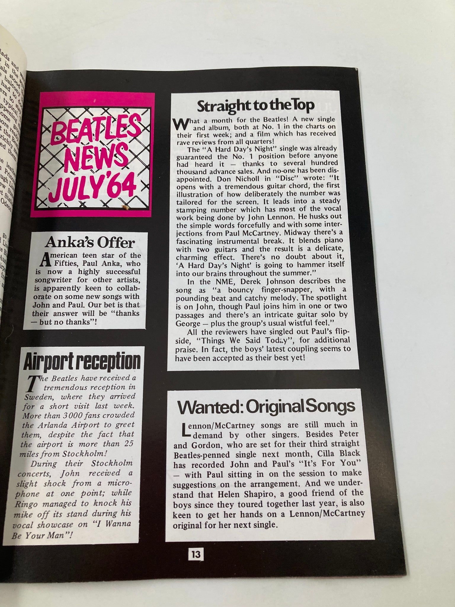 The Beatles Book Monthly Magazine August 1984 The Beatles on the Thames No Label