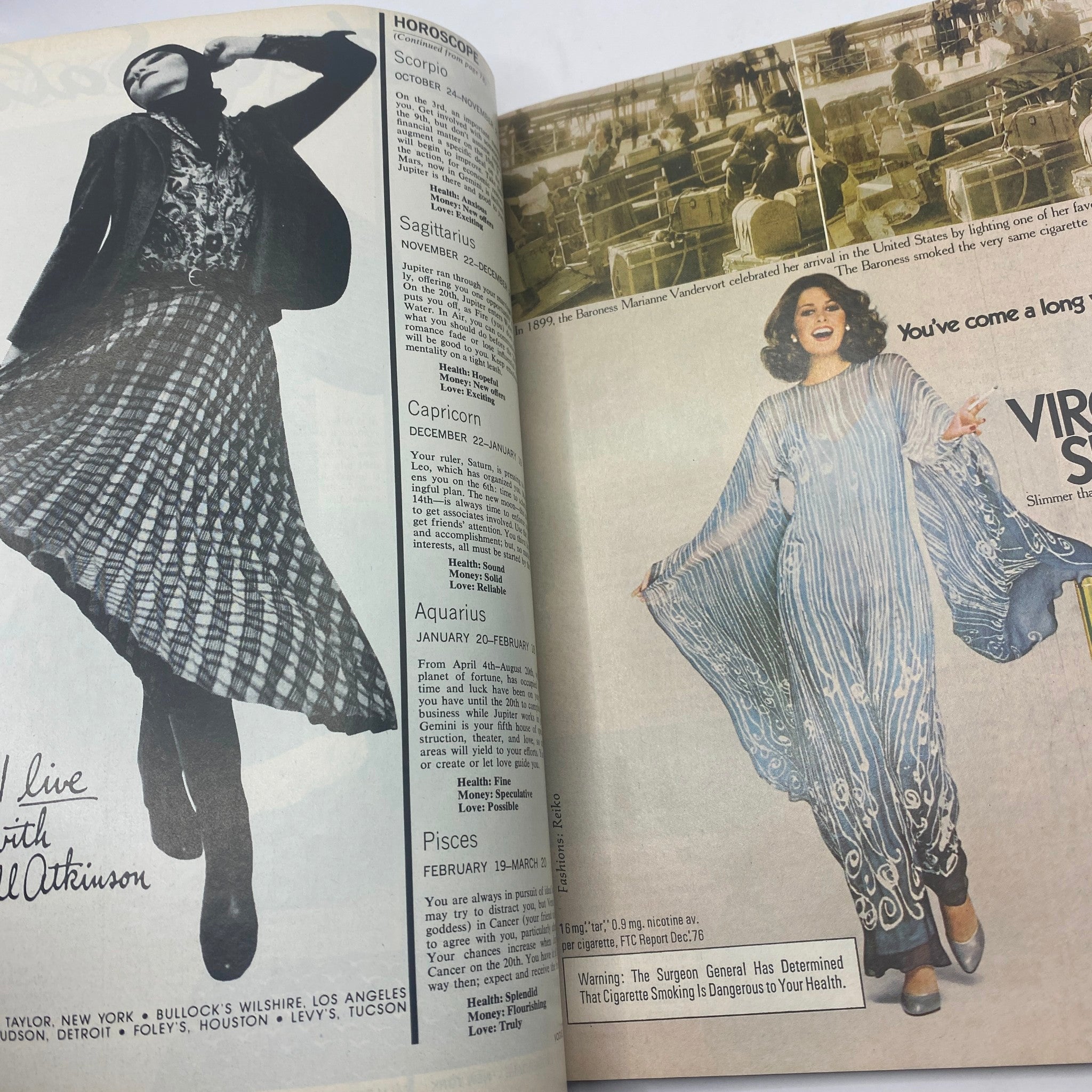 VTG Vogue Magazine August 1977 Peggy Dillard by Albert Watson