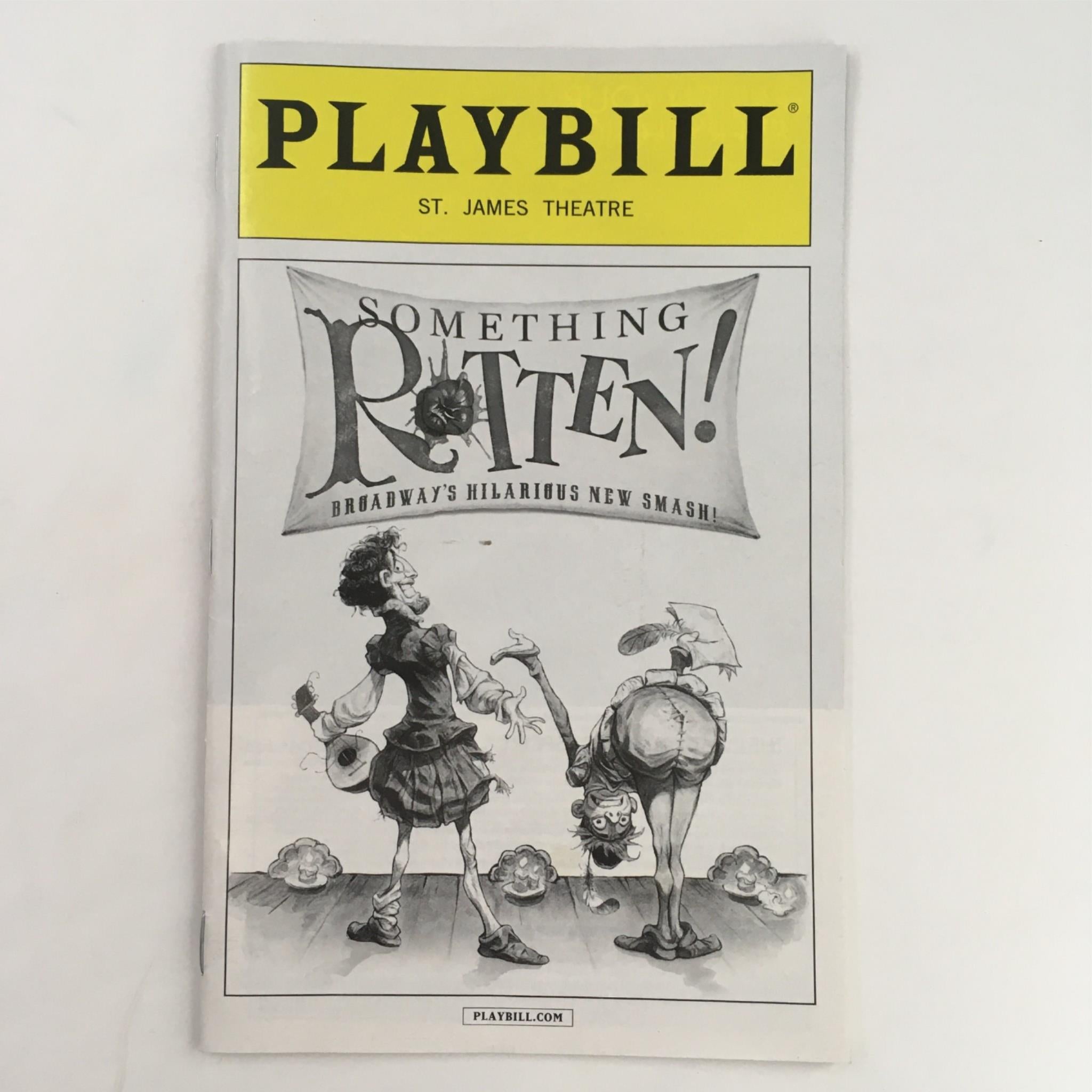 2016 Playbill Something Rotten by Casey Nicholaw at St. James Theatre