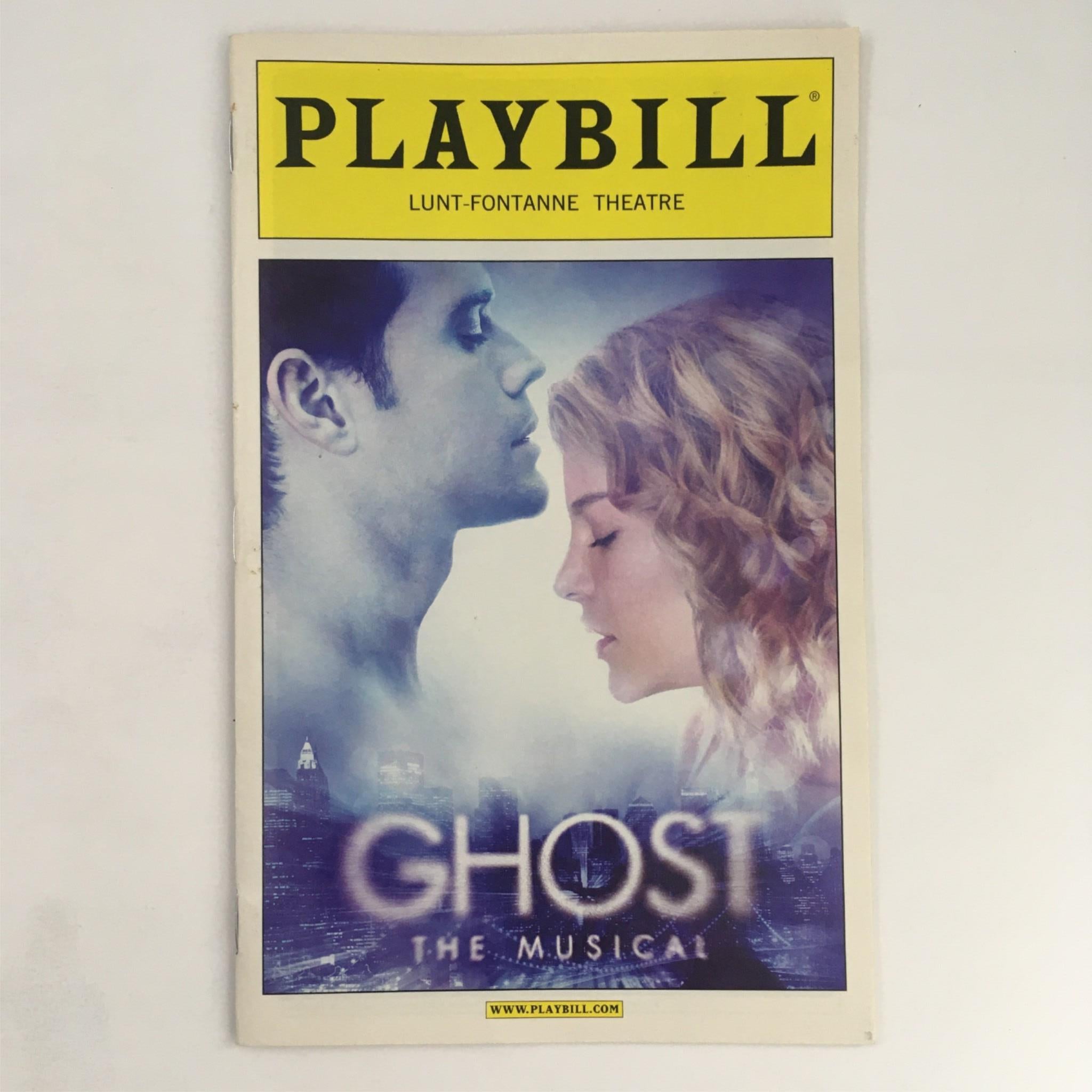 2012 Playbill Ghost The Musical by Matthew Warchus at Lunt-Fontanne Theatre