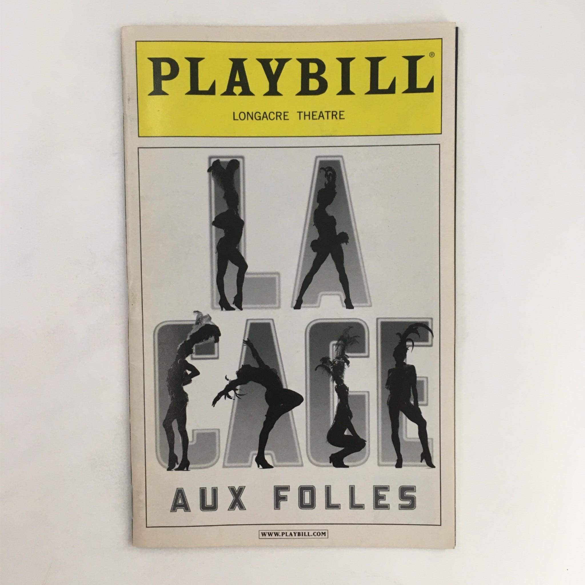 2011 Playbill La Cage Aux Folles by Harvey Fierstein at Longacre Theatre