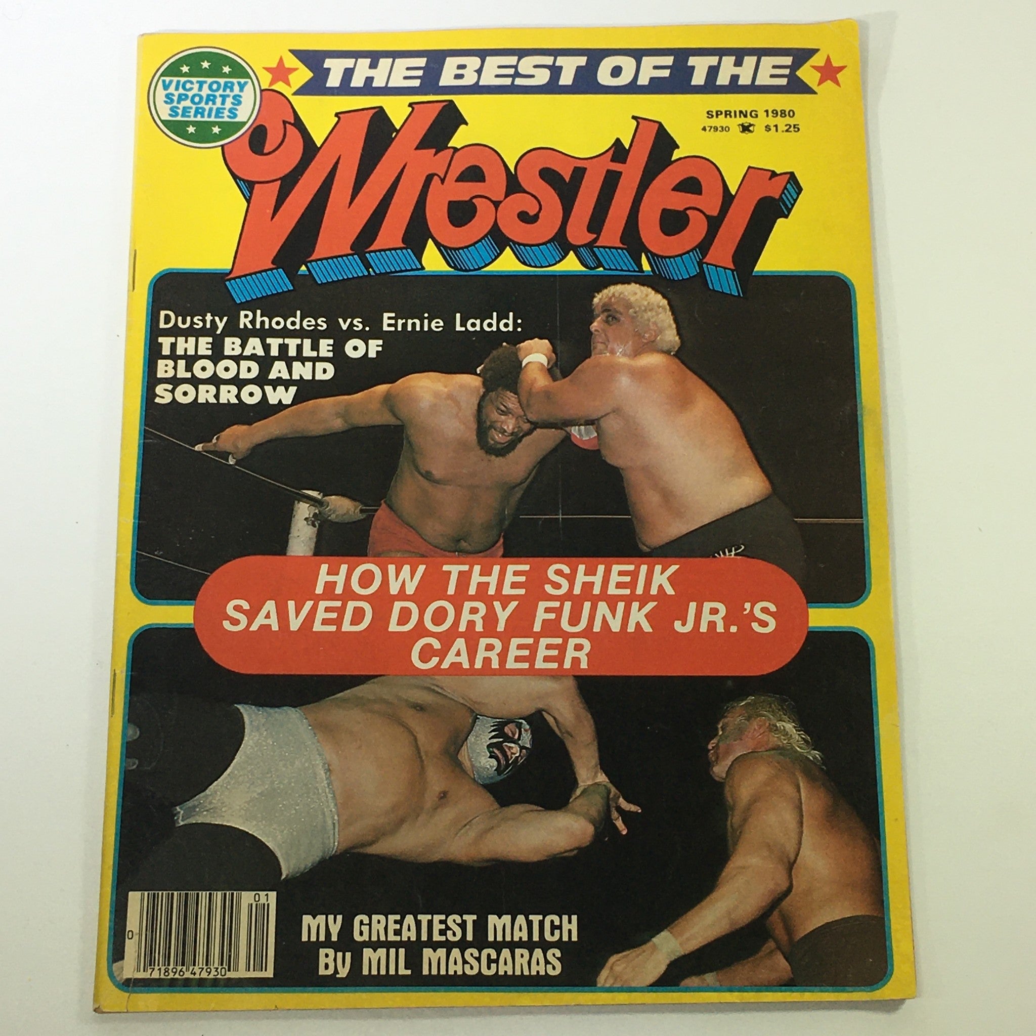 VTG The Best of the Wrestler Magazine Spring 1980 - Dusty Rhodes vs Ernie Ladd