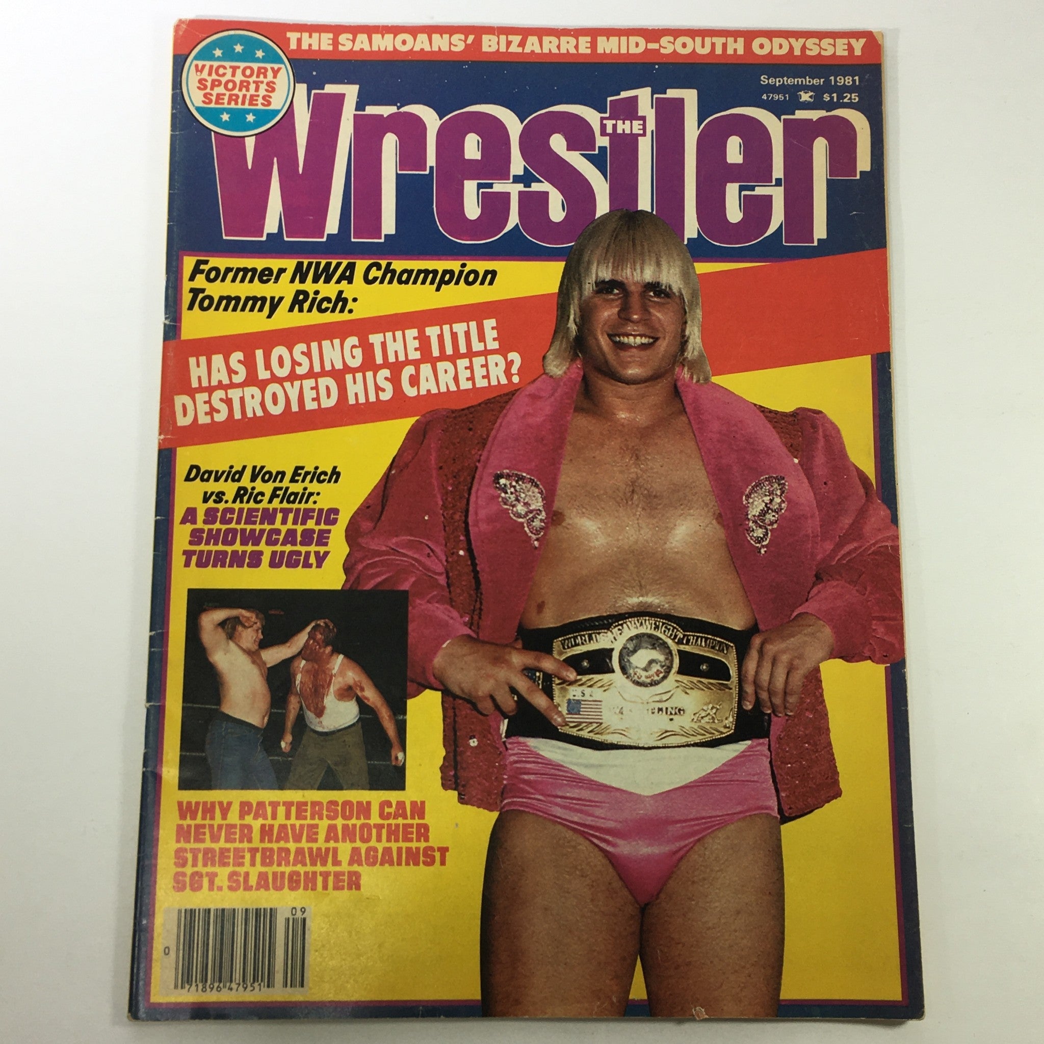 VTG The Wrestler Magazine September 1981 - David Von Erich vs Ric Flair