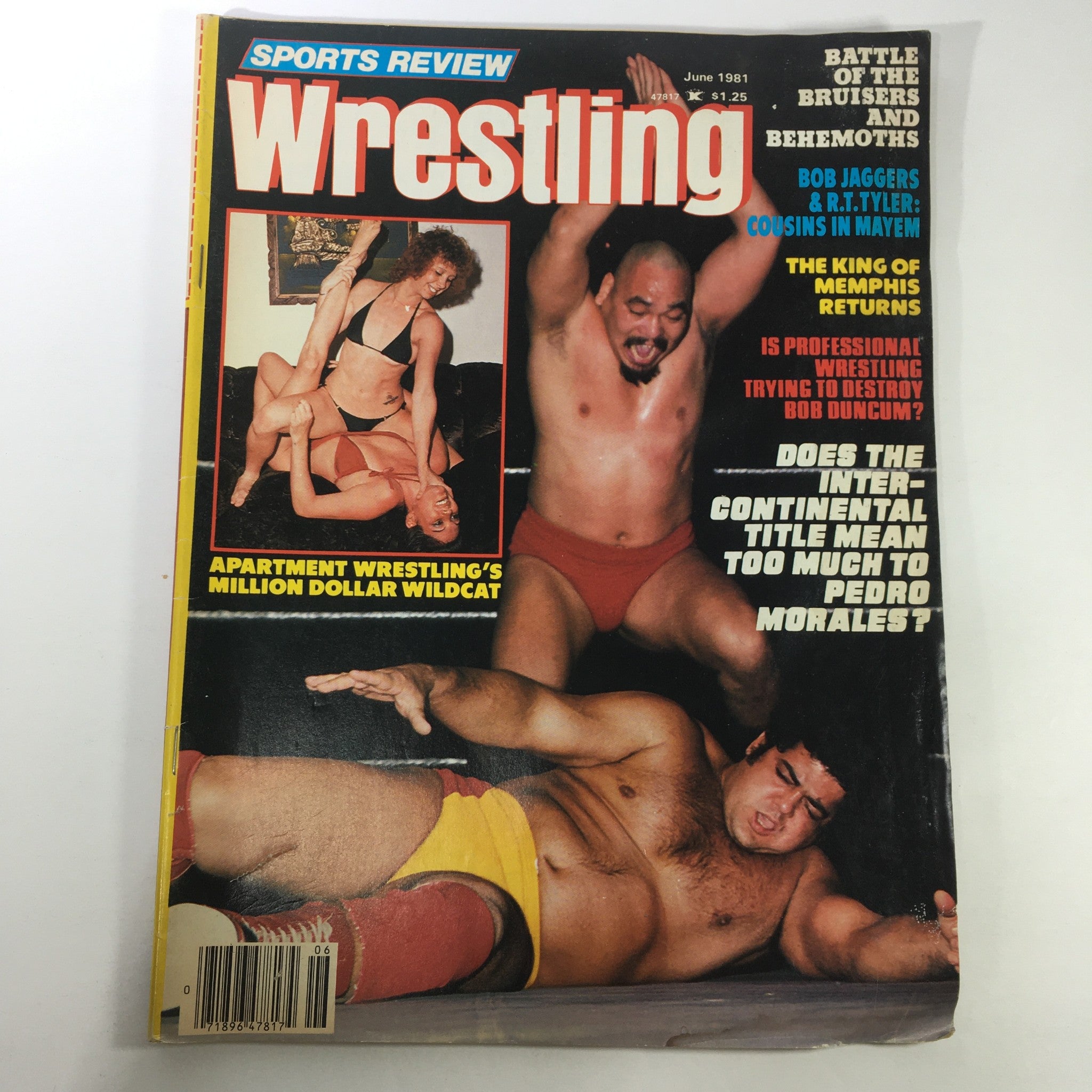 VTG Sports Review Wrestling Magazine June 1981 - Bob Jaggers / R.T. Tyler