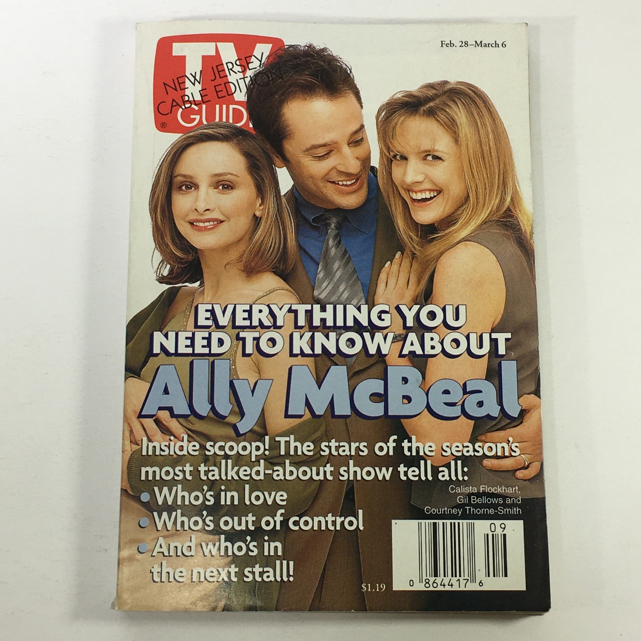 VTG TV Guide Magazine February 28-March 6 1998 - Ally McBeal / Calista Flockhart