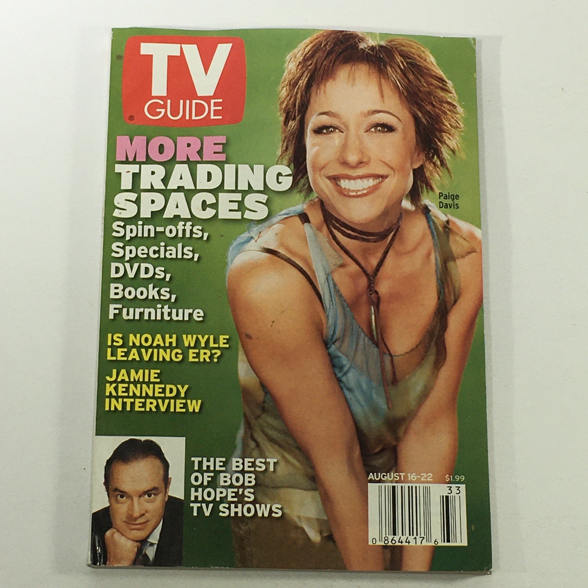 VTG TV Guide Magazine August 16-22 2003 - Paige Davis / Jamie Kennedy / No Label