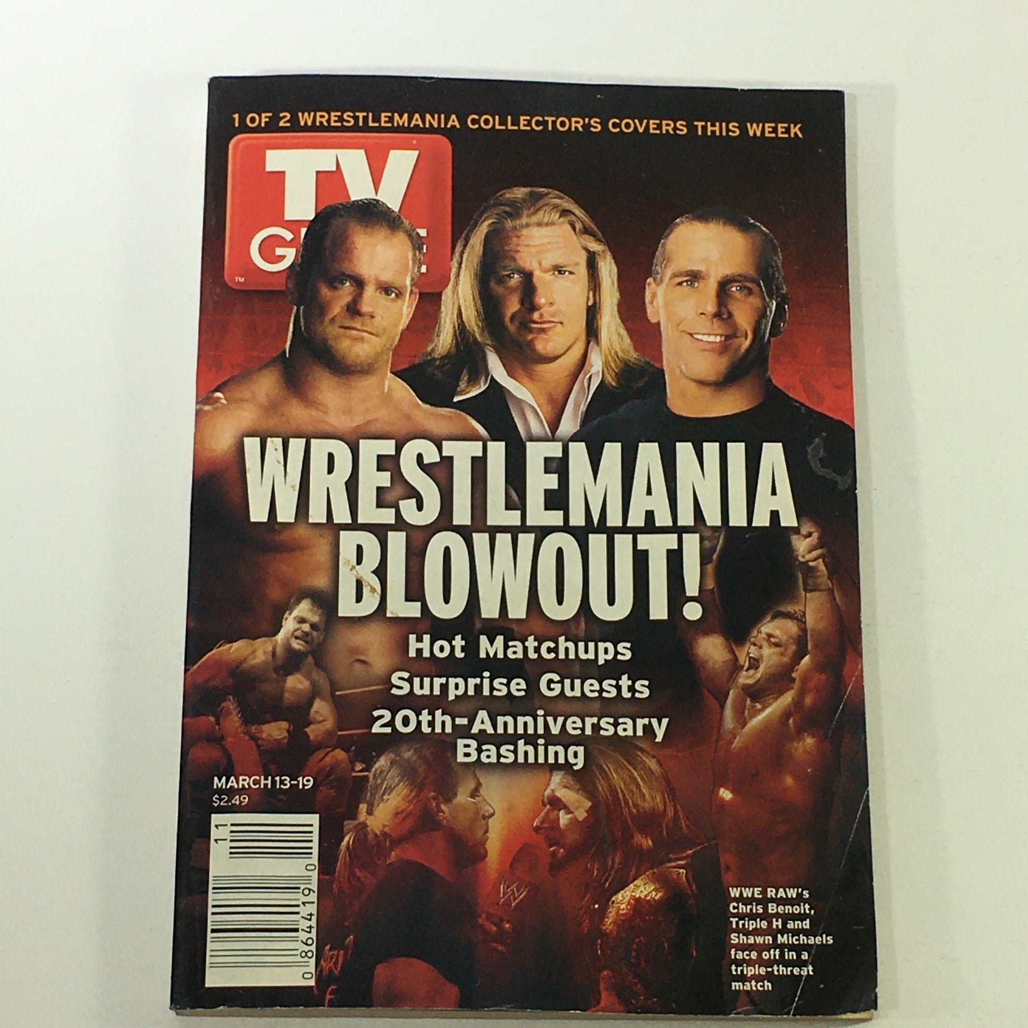 VTG TV Guide Magazine March 13-19 2004 - Chris Benoit, Triple H & Shawn Michaels