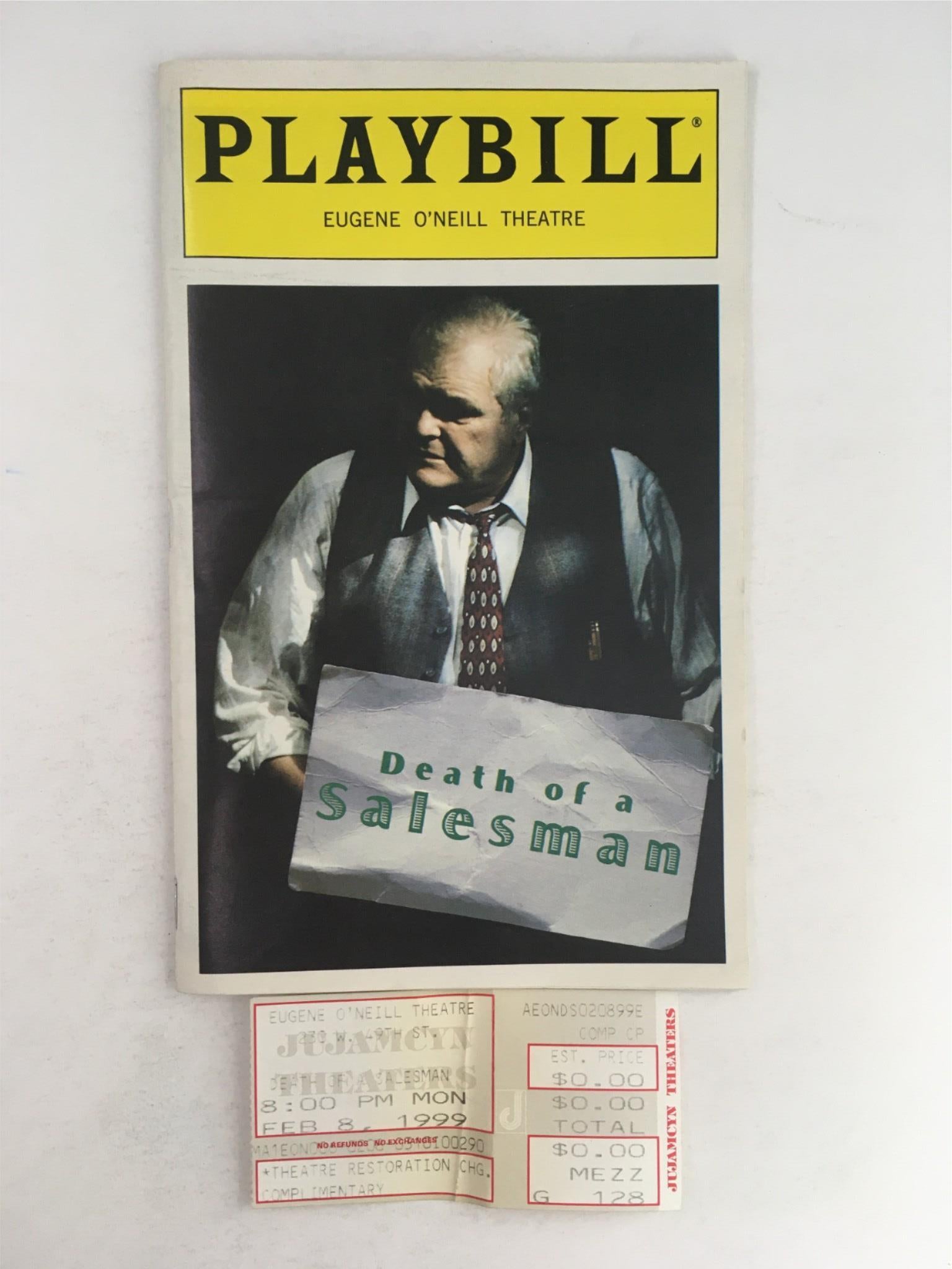 1999 Playbill Death of a Salesman by Robert Falls at Eugene O'Neill Theatre