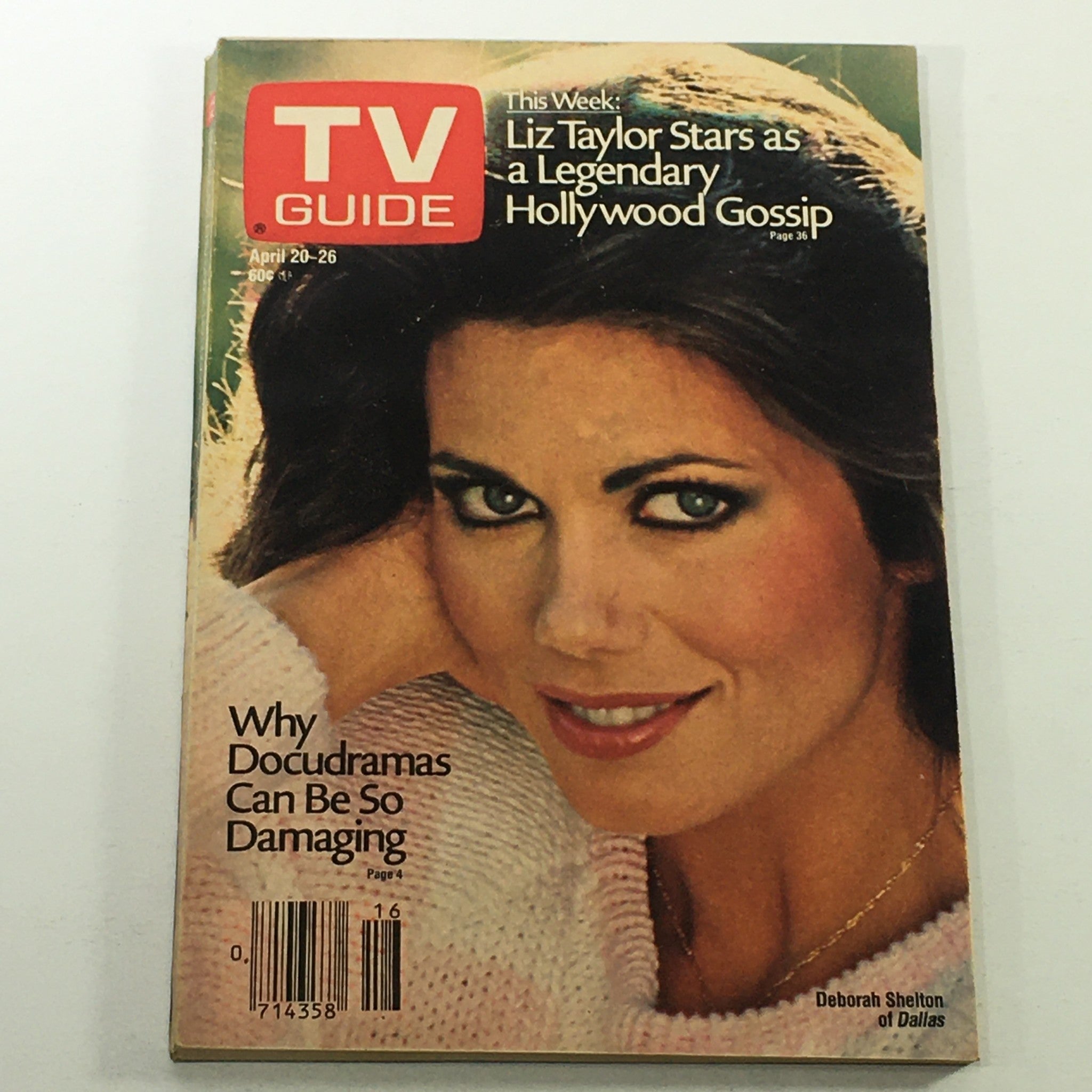 VTG TV Guide Magazine April 20-26 1985 - Deborah Shelton / Liz Taylor