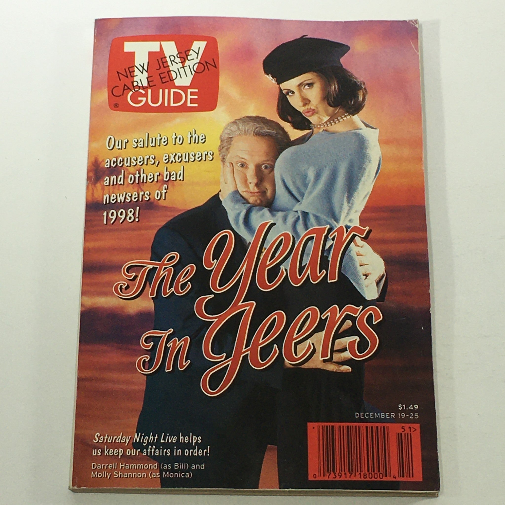 VTG TV Guide Magazine December 19-25 1998 - Darrell Hammond and Molly Shannon