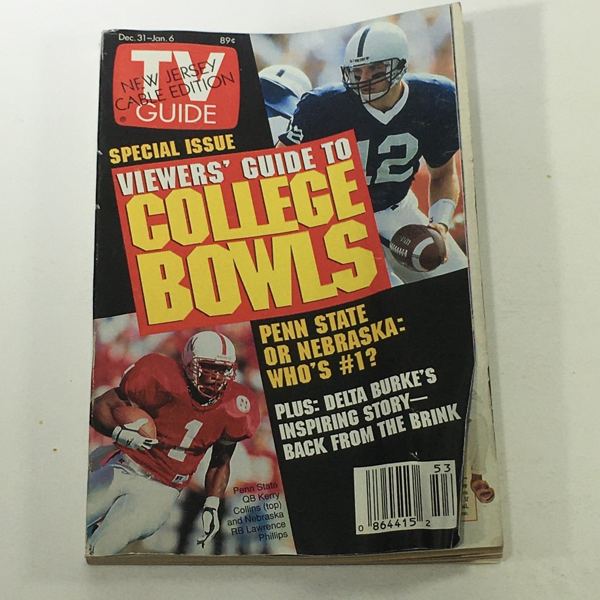 VTG TV Guide Magazine December 31-January 6 1995 Kerry Collins, Lawrence Philips