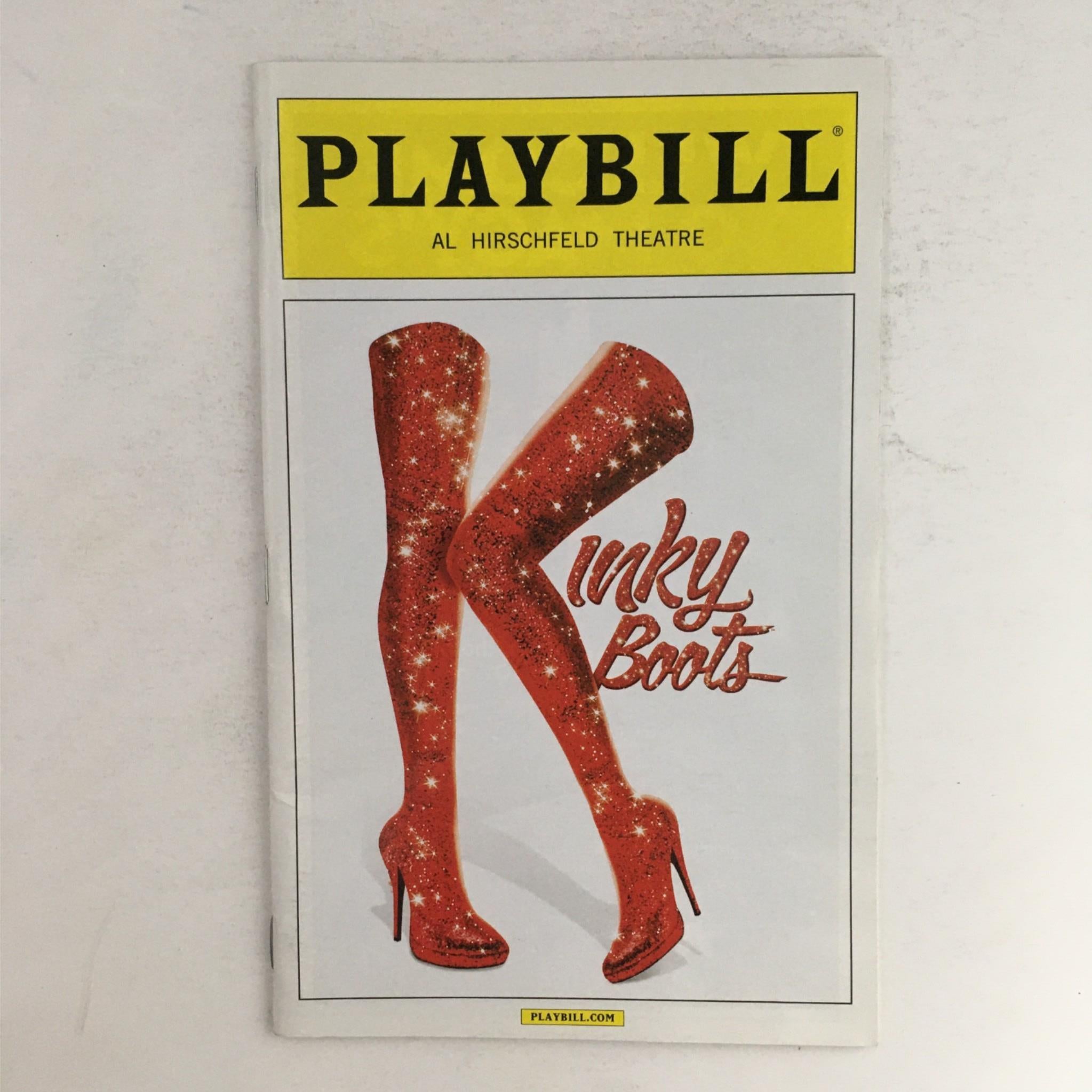 2015 Playbill Kinky Boots by Jerry Mitchell at Al Hirschfeld Theatre