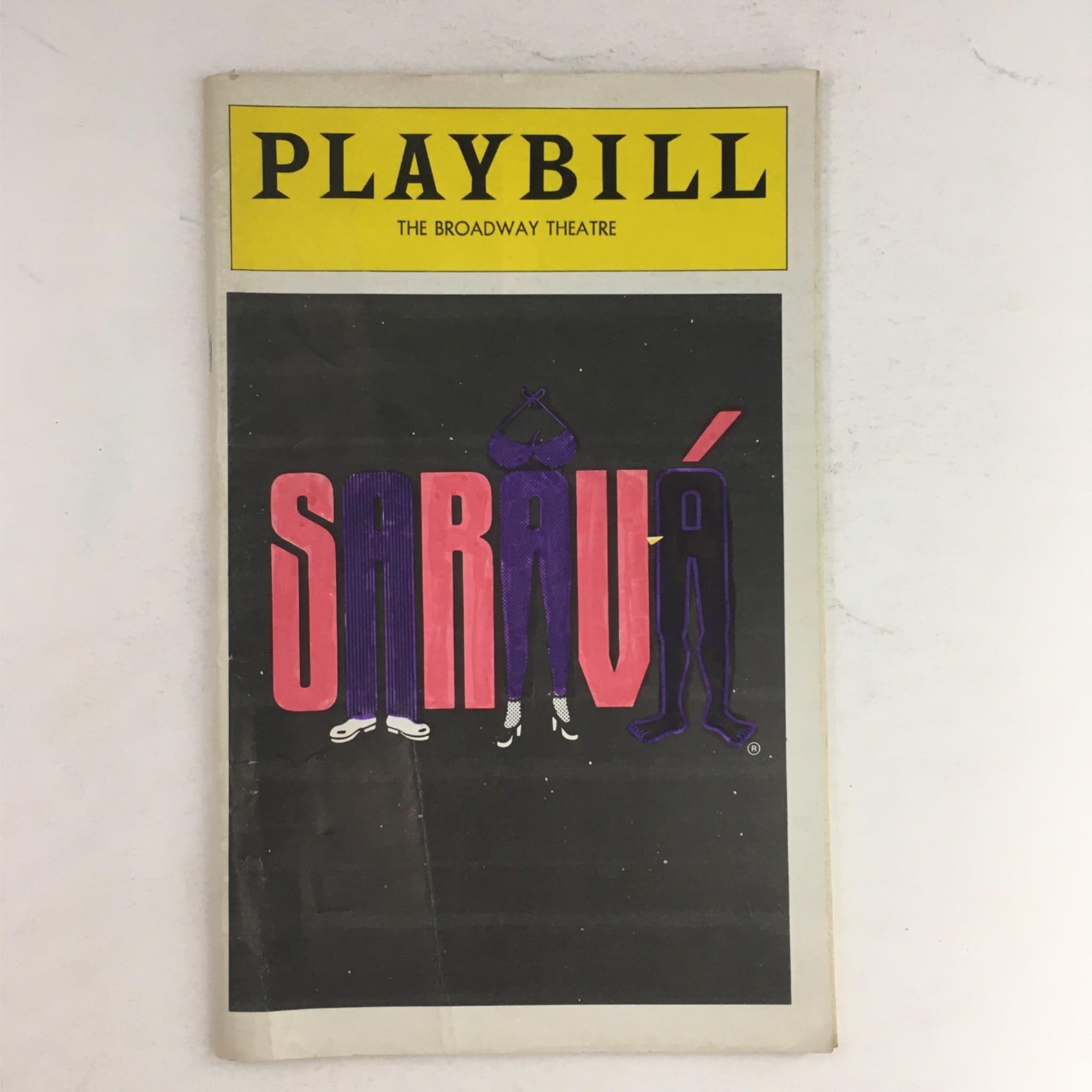 1979 Playbill Sarava by Rick Atwell at Broadway Theatre