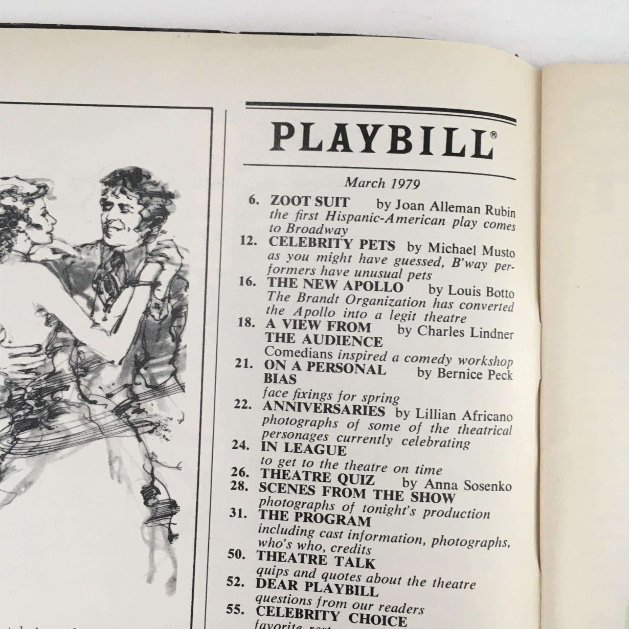 1979 Playbill Sarava by Rick Atwell at Broadway Theatre