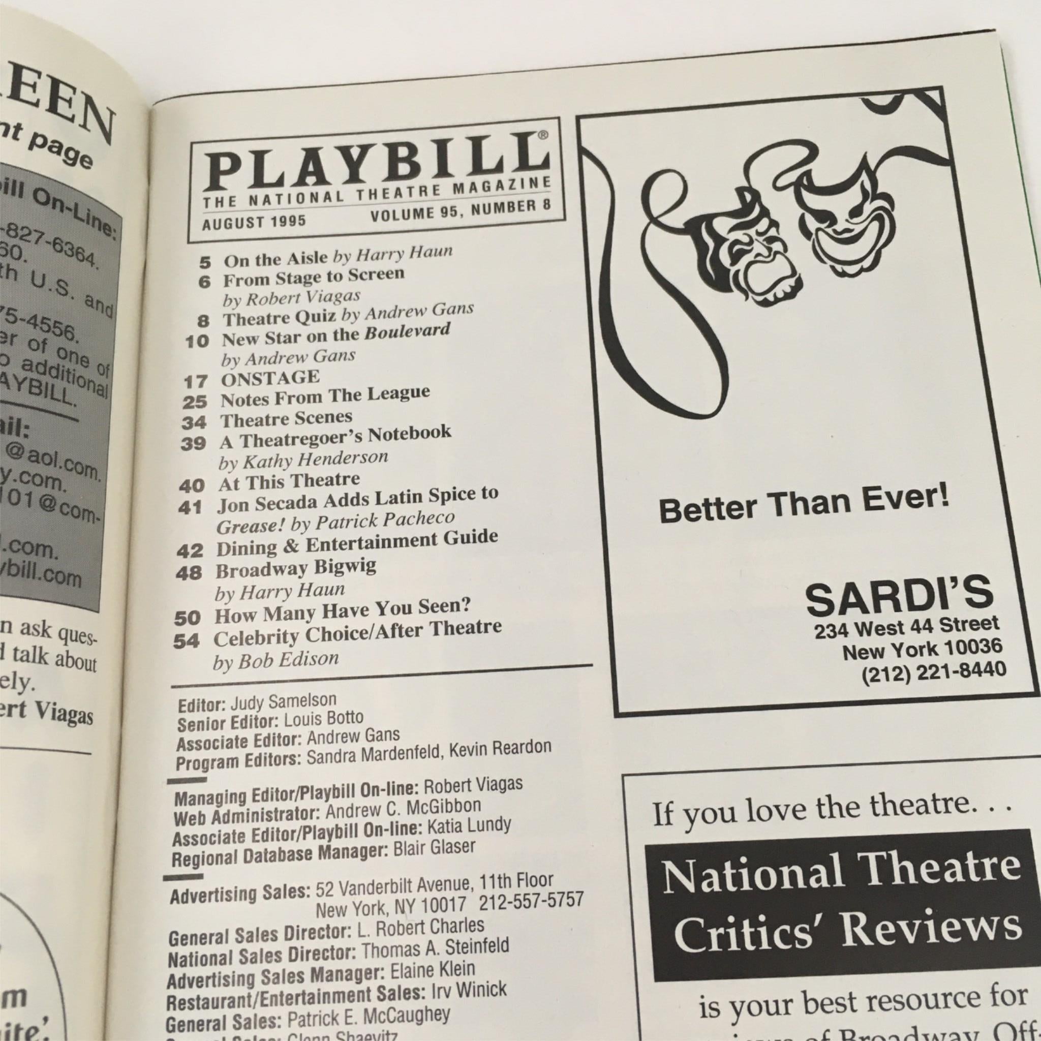 1995 Playbill Show Boat by Harold Prince at Gershwin Theatre with Ticket