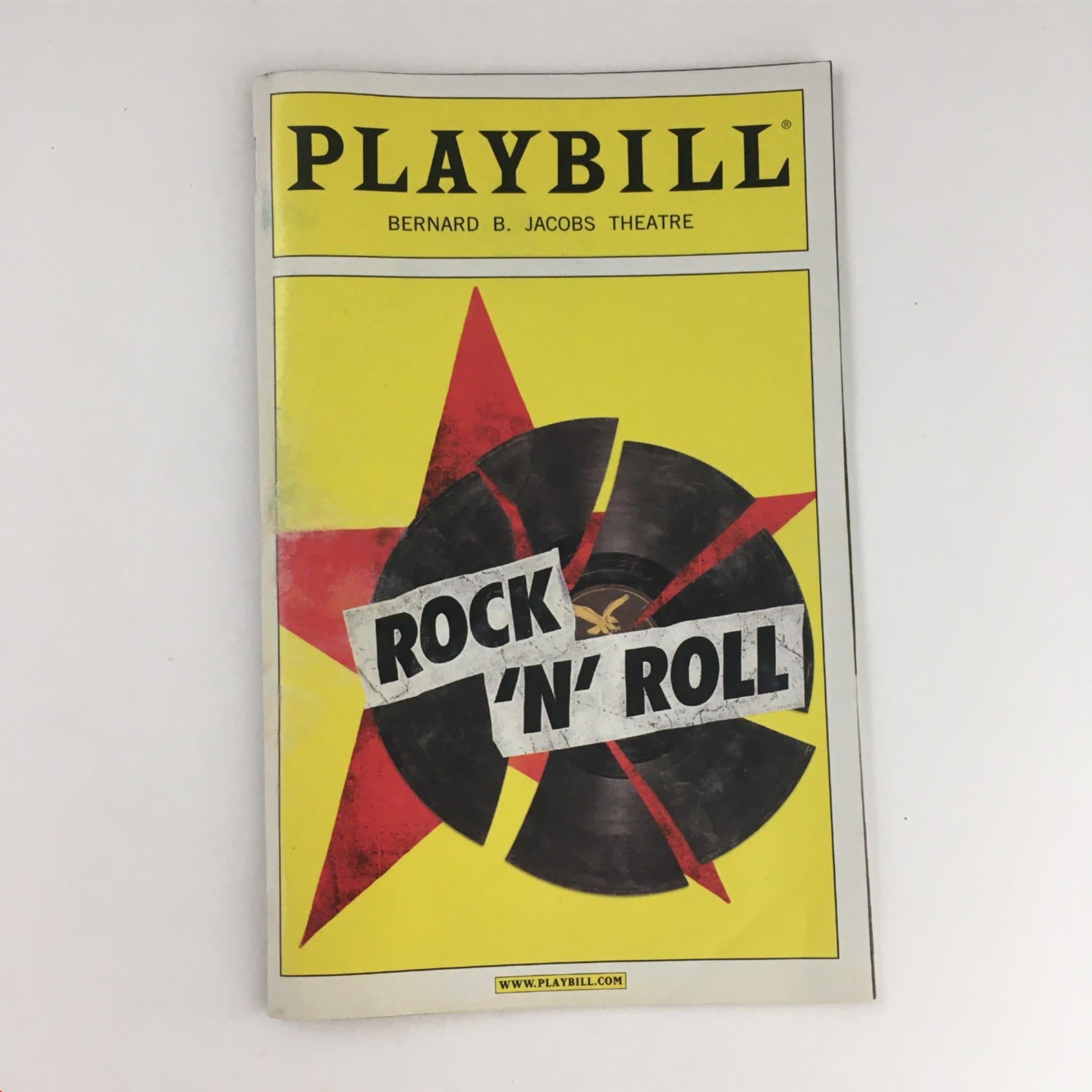 2007 Playbill Rock 'N' Roll Tom Stoppard, Trevor Nunn at Bernard Jacobs Theatre