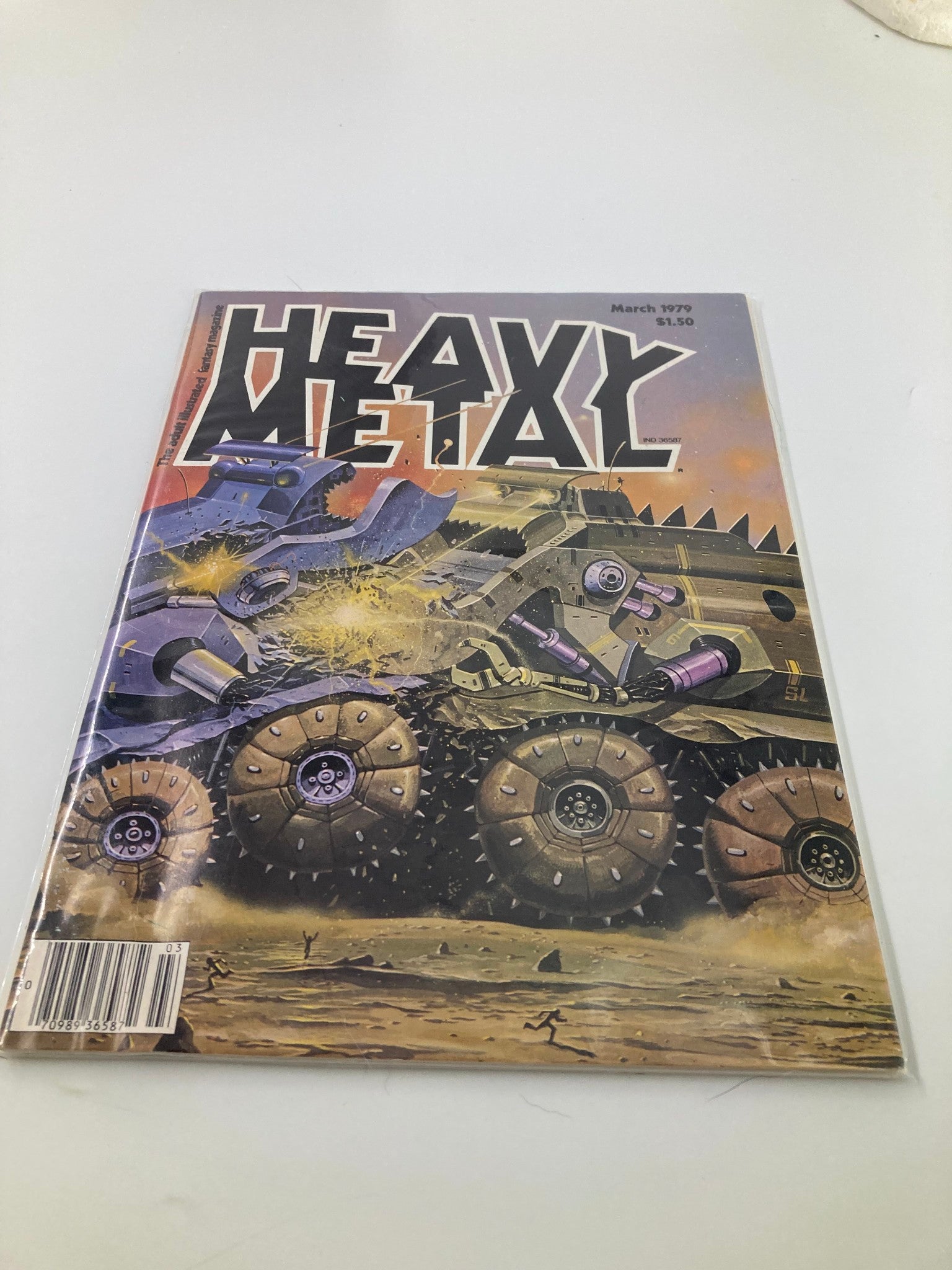 VTG Heavy Metal Magazine March 1979 S*M*A*S*H by Angus McKie No Label