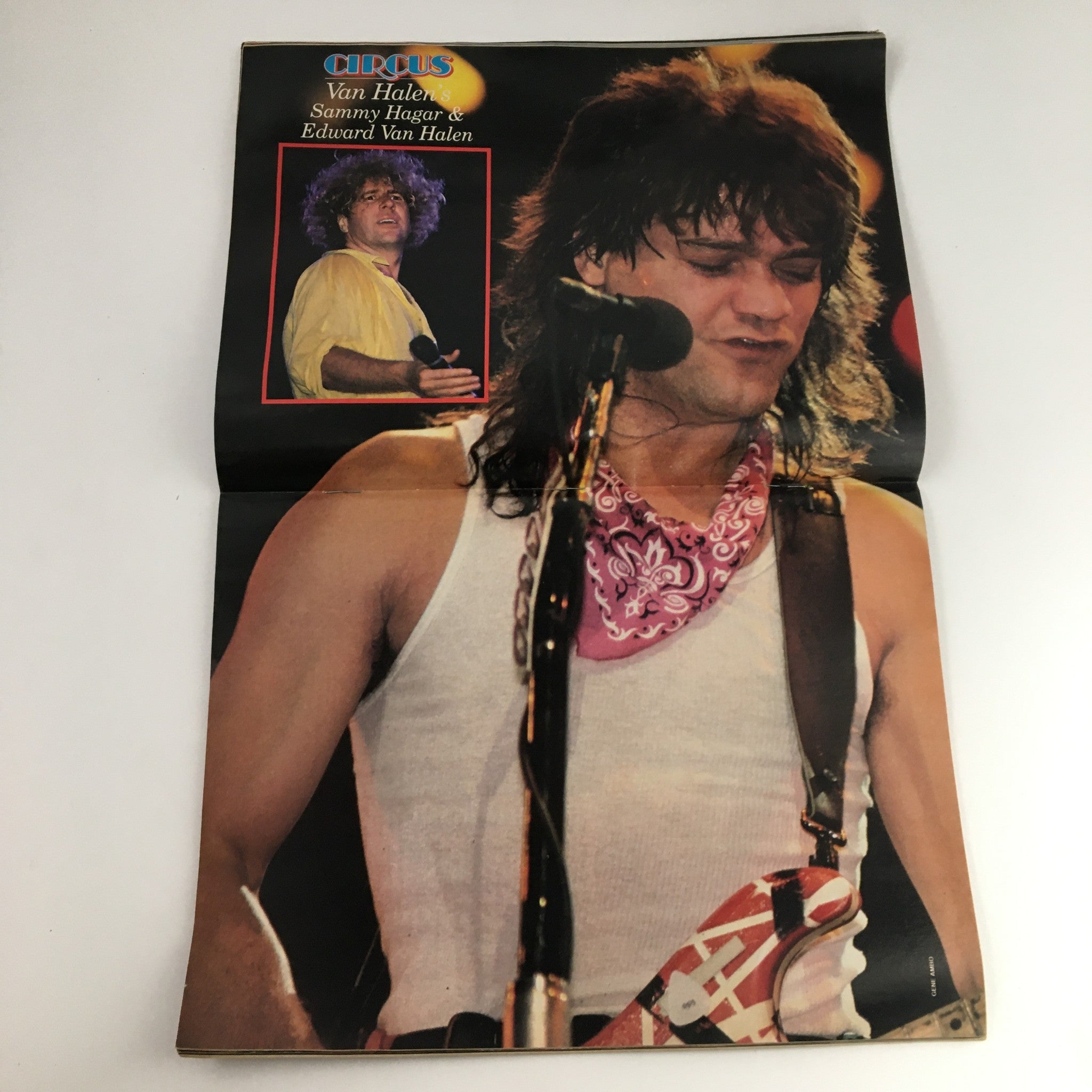 Circus Magazine July 31 1986 Ozzy Osbourne, Edward Van Halen, w Poster No Label