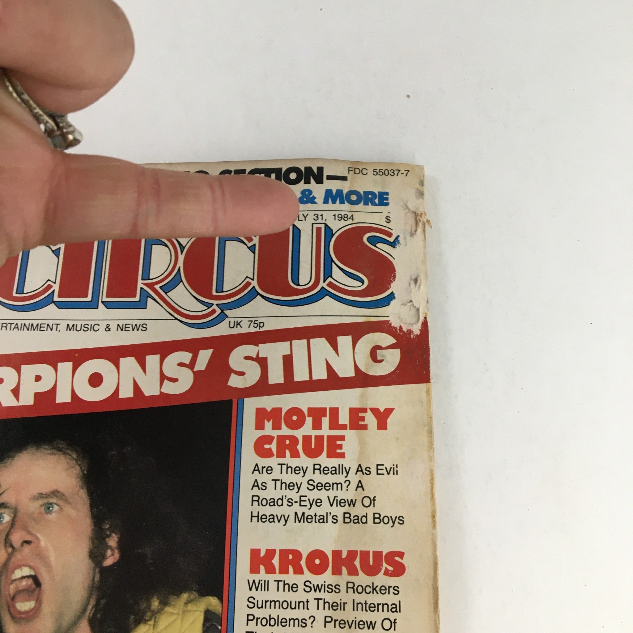 Circus Magazine July 31 1984 Eddie Van Halen & Klaus Meine, No Poster No Label