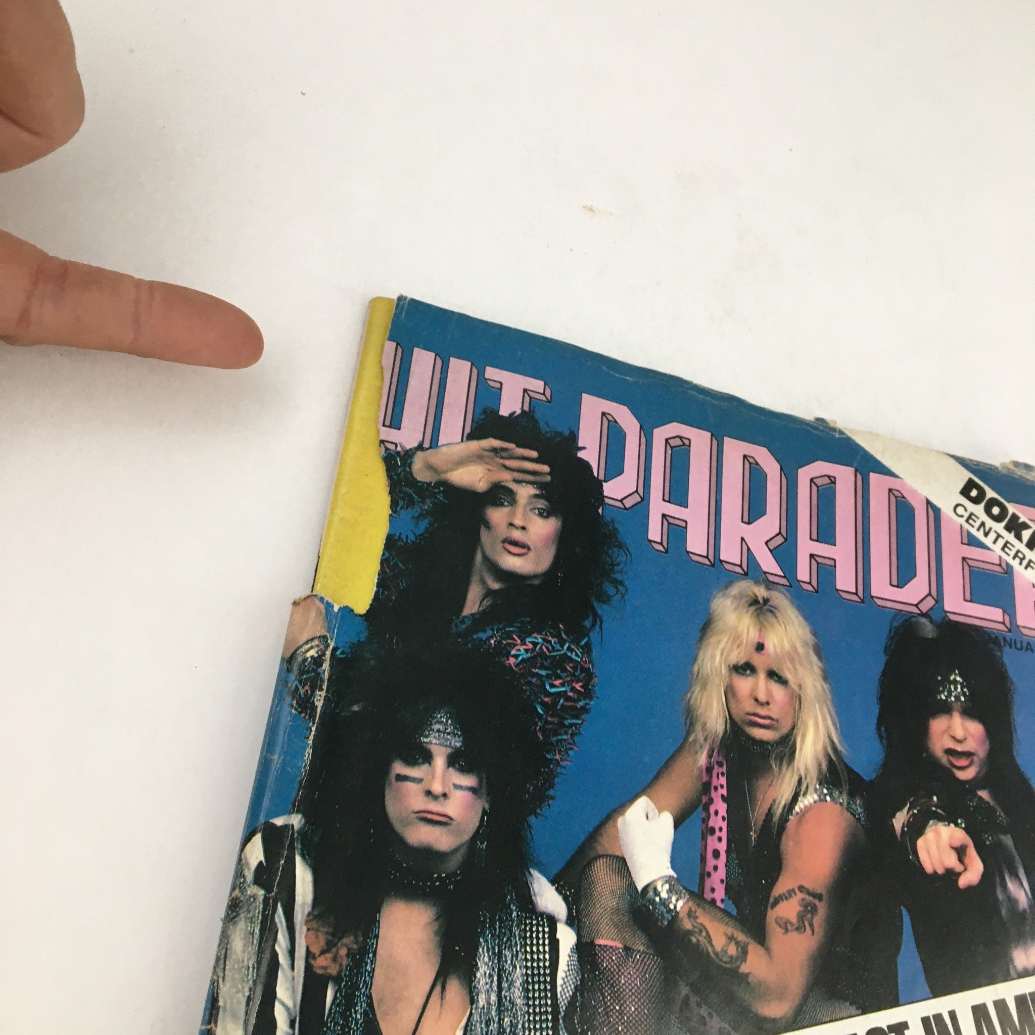 Hit Parader Magazine January 1986 Motley Crue & Dokken, No Poster No Label