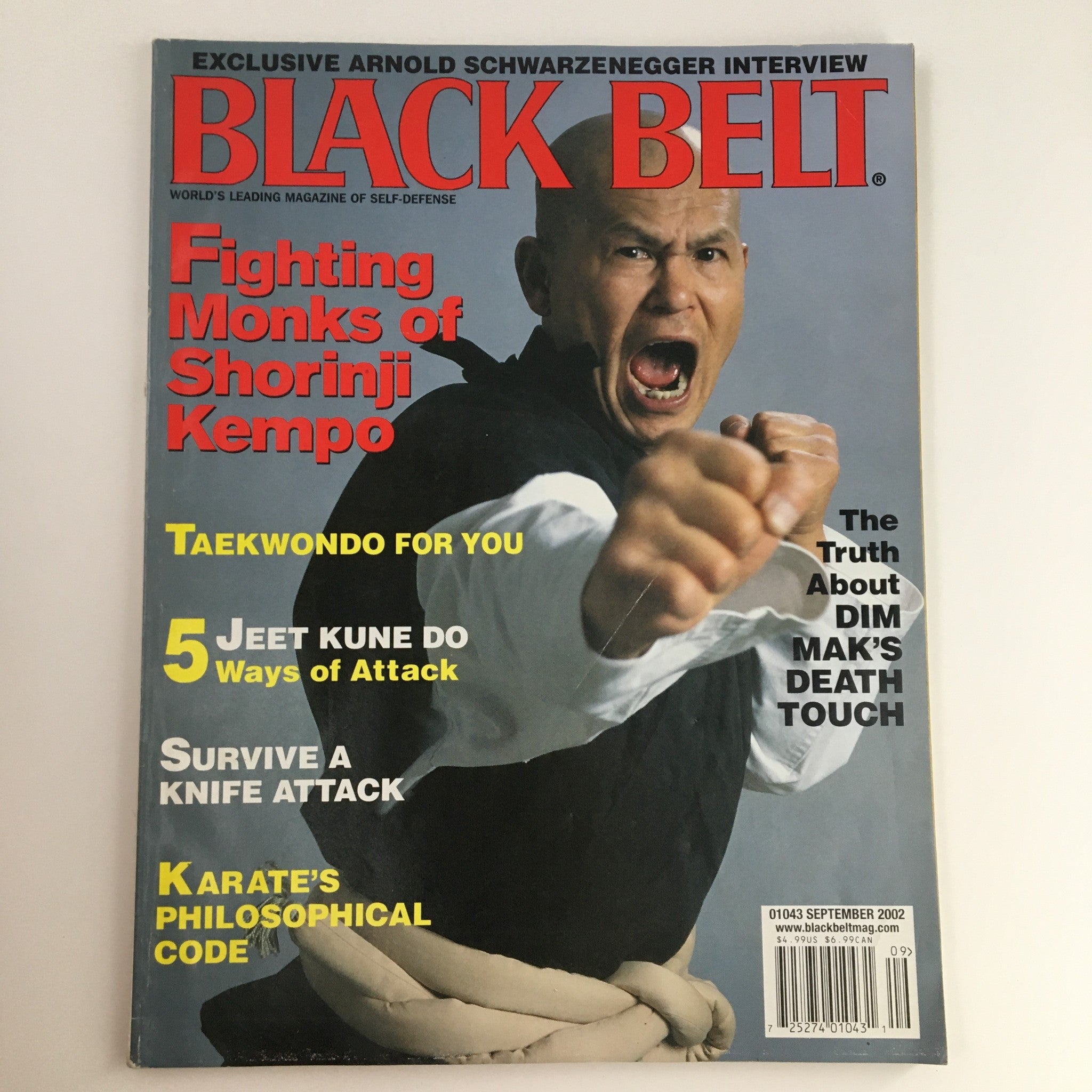 Black Belt Magazine September 2002 Vol 40 #9 Toshio Kuramoto, No Label