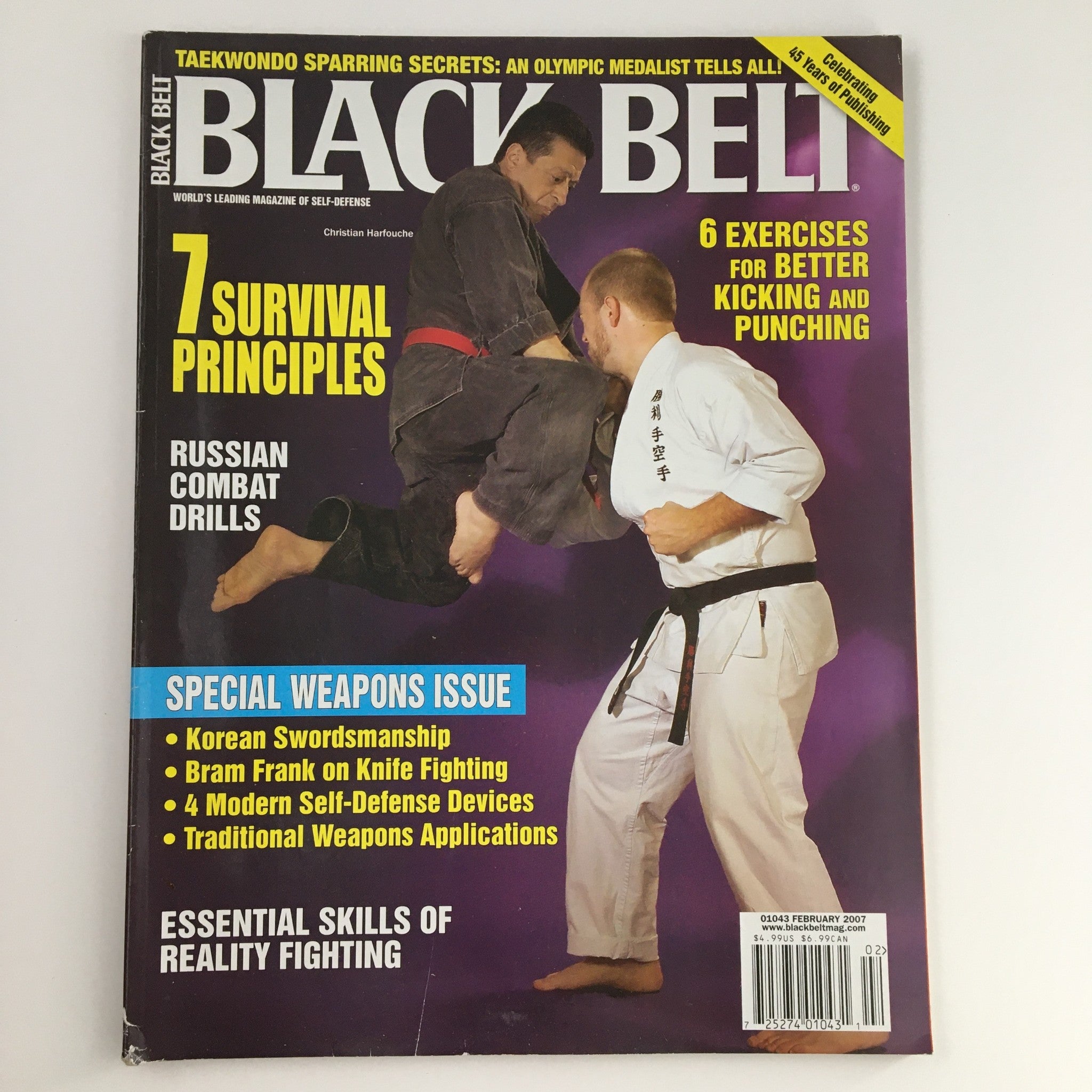 Black Belt Magazine February 2007 Christian Harfouche Benjamin Callahan No Label