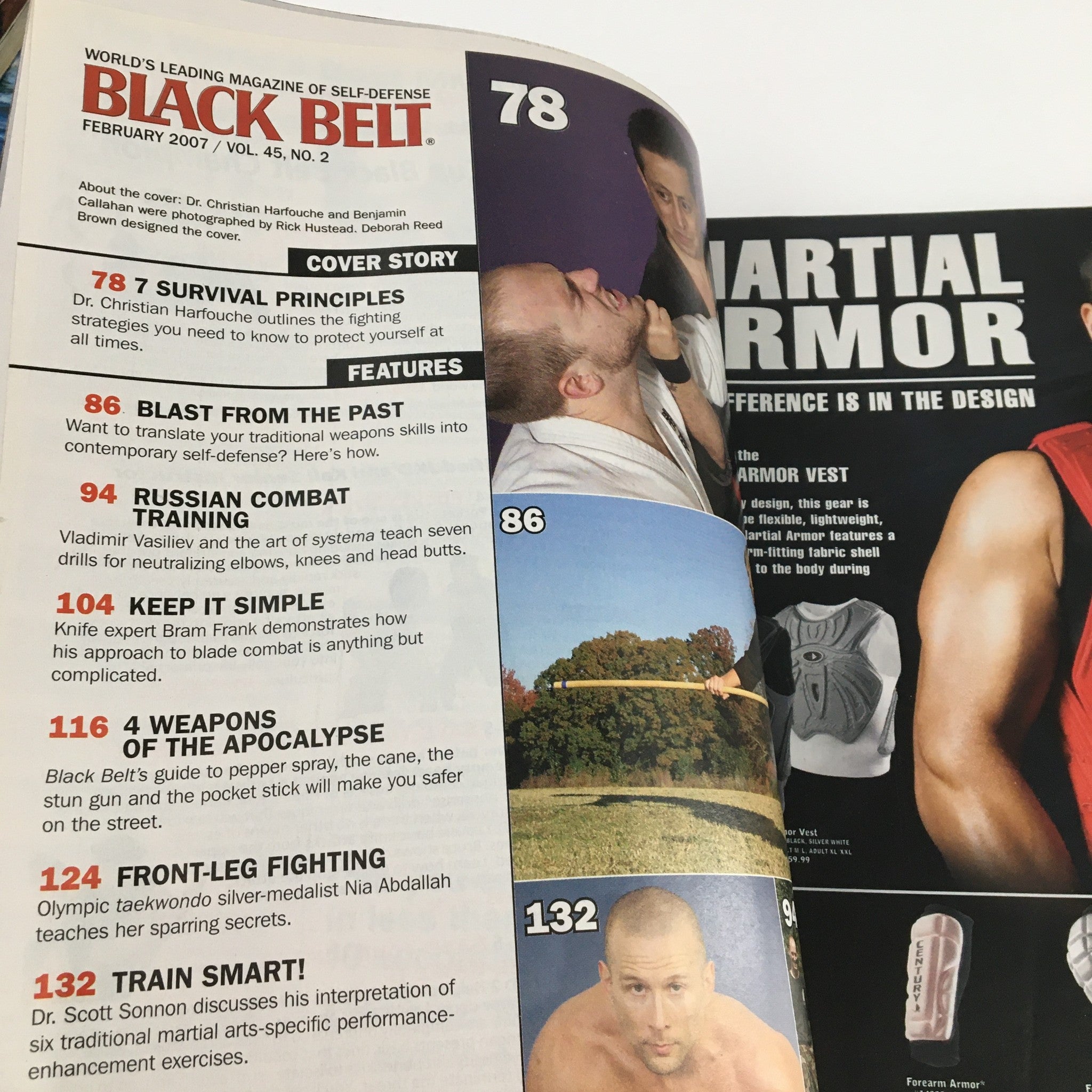 Black Belt Magazine February 2007 Christian Harfouche Benjamin Callahan No Label