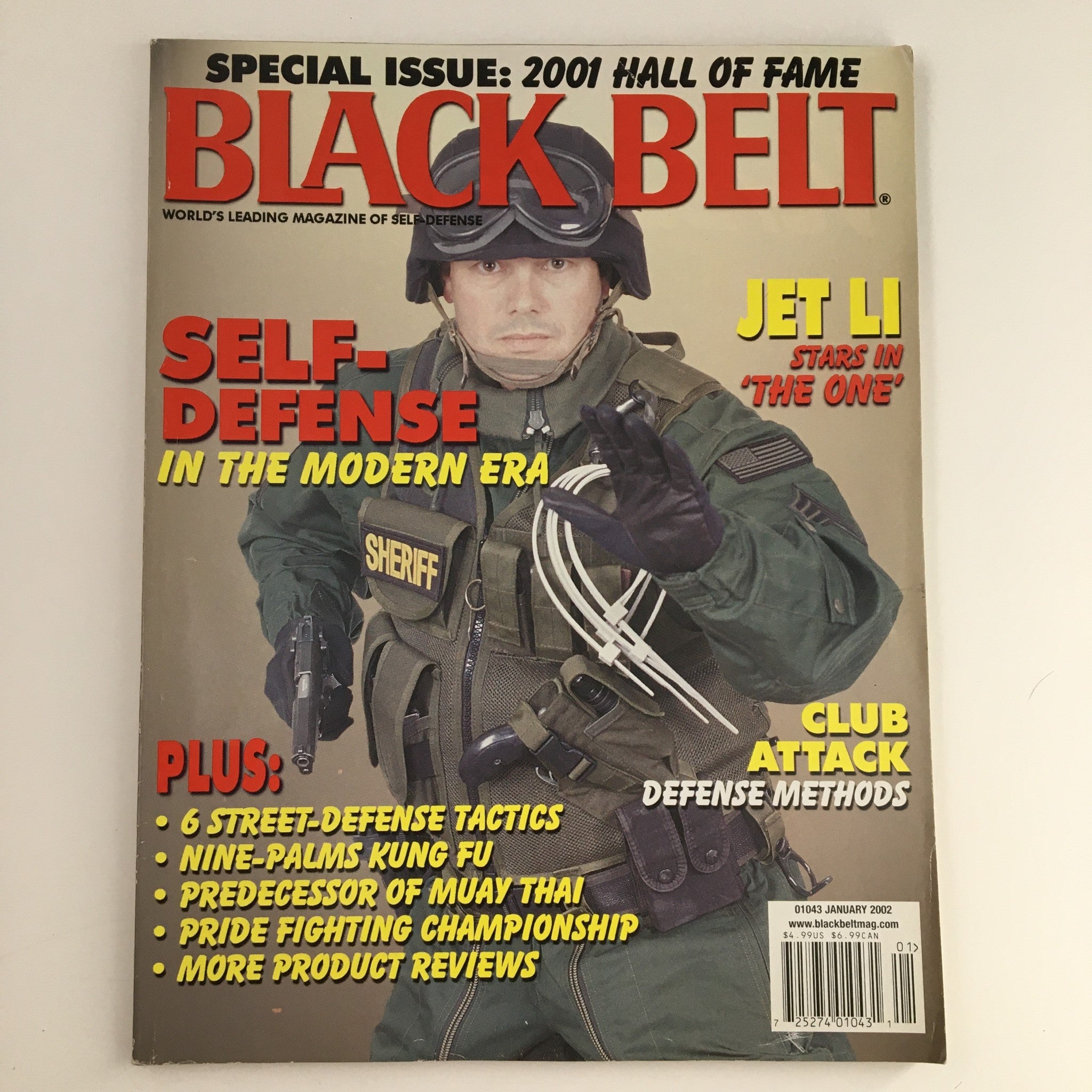 Black Belt Magazine January 2002 Vol 40 #1 Jim Wagner & Jet Li, No Label