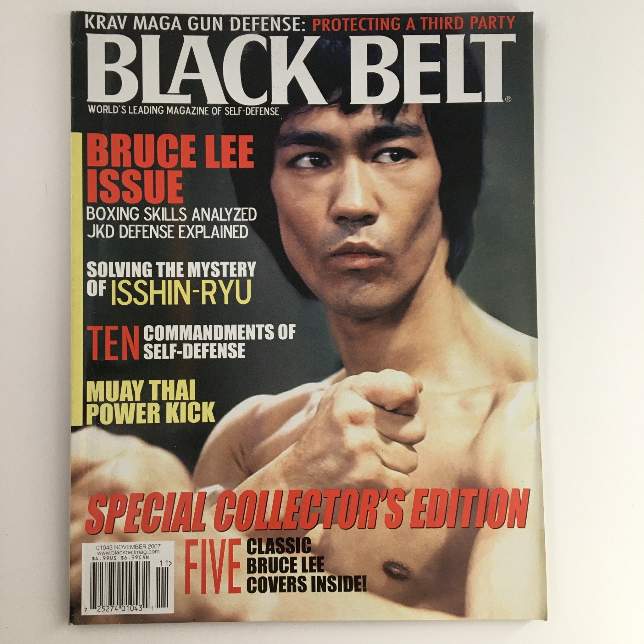 Black Belt Magazine November 2007 Vol 45 #11 Bruce Lee Issue, No Label VG