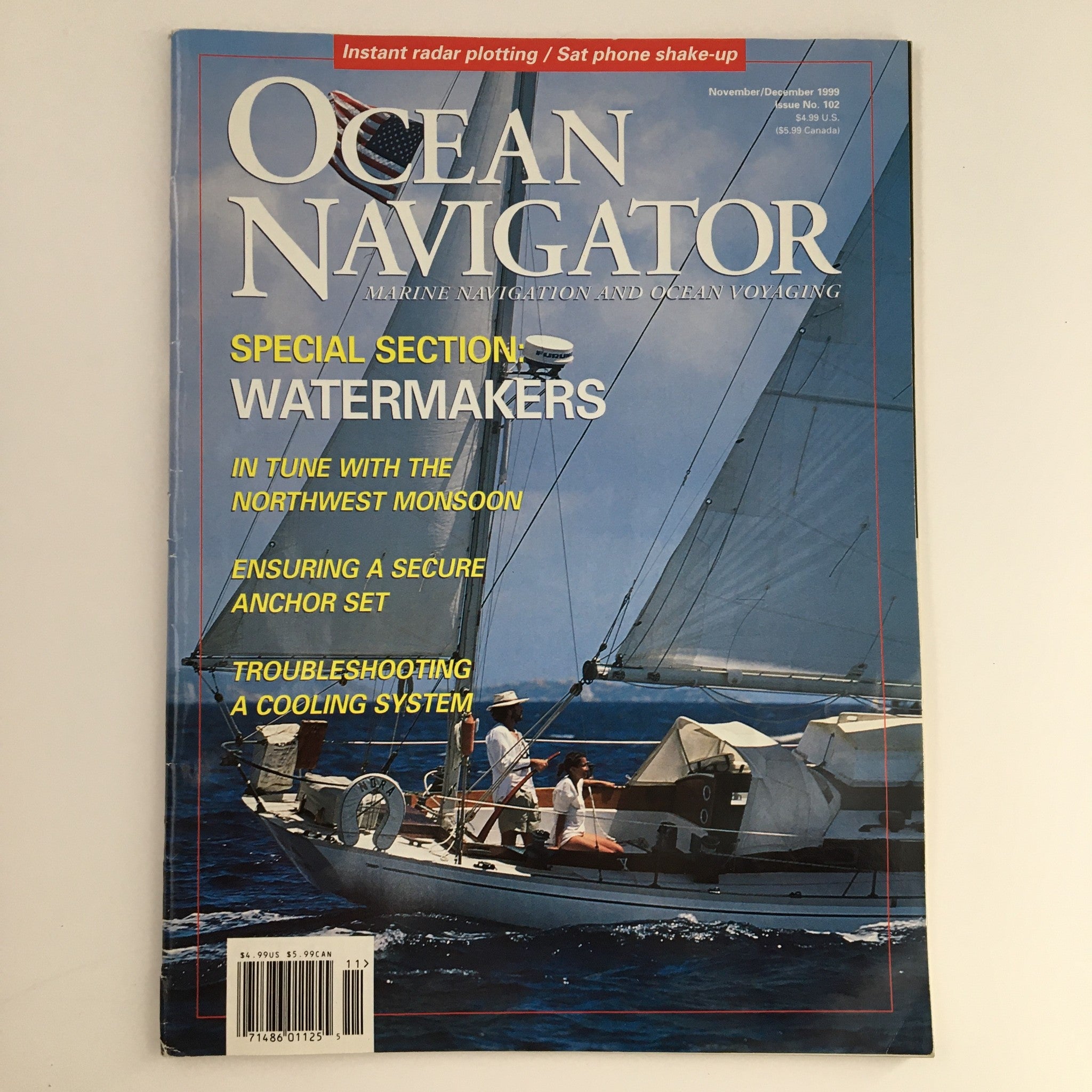 Ocean Navigator Magazine November 1999 Greg Close & Paula Prosper Sail, No Label