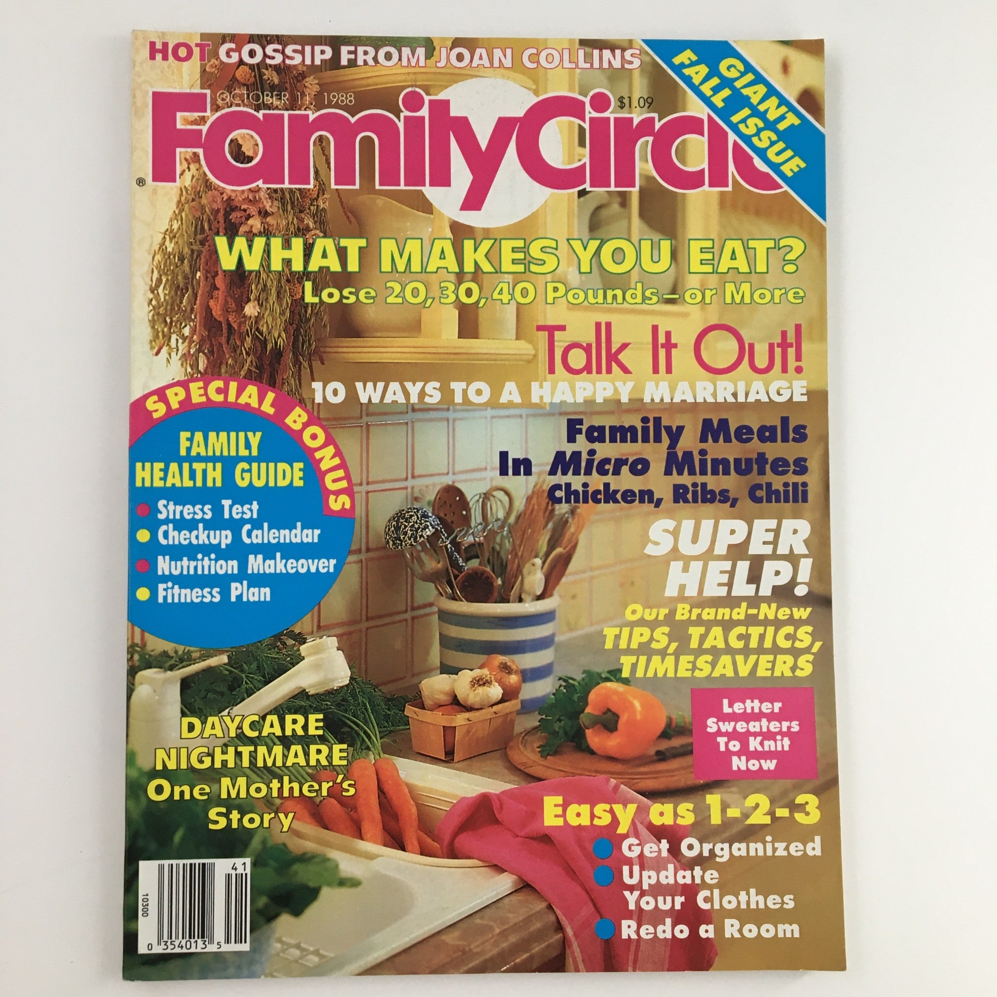 Family Circle Magazine October 11 1988 10 Ways To Make A Happy Marriage No Label