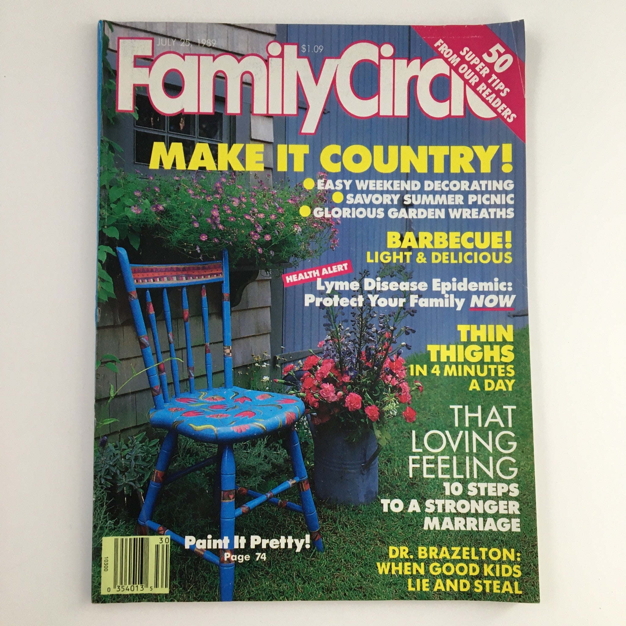 Family Circle Magazine July 25 1989 Health Alert Lyme Disease Epidemics No Label