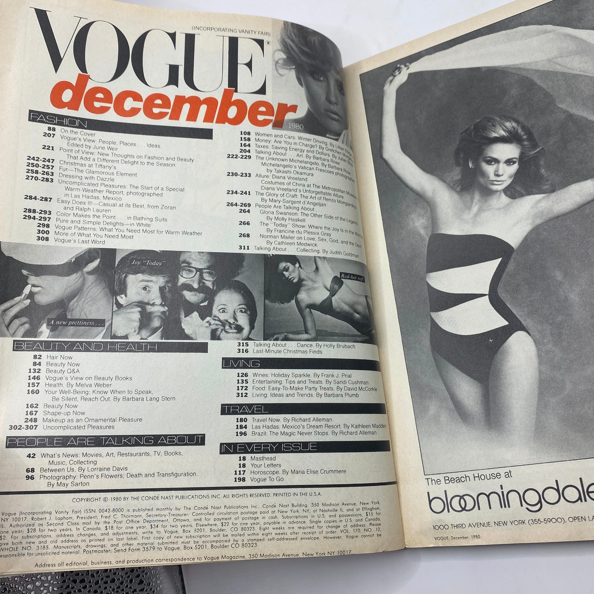 VTG Vogue Magazine December 1980 Brooke Shields by Richard Avedon